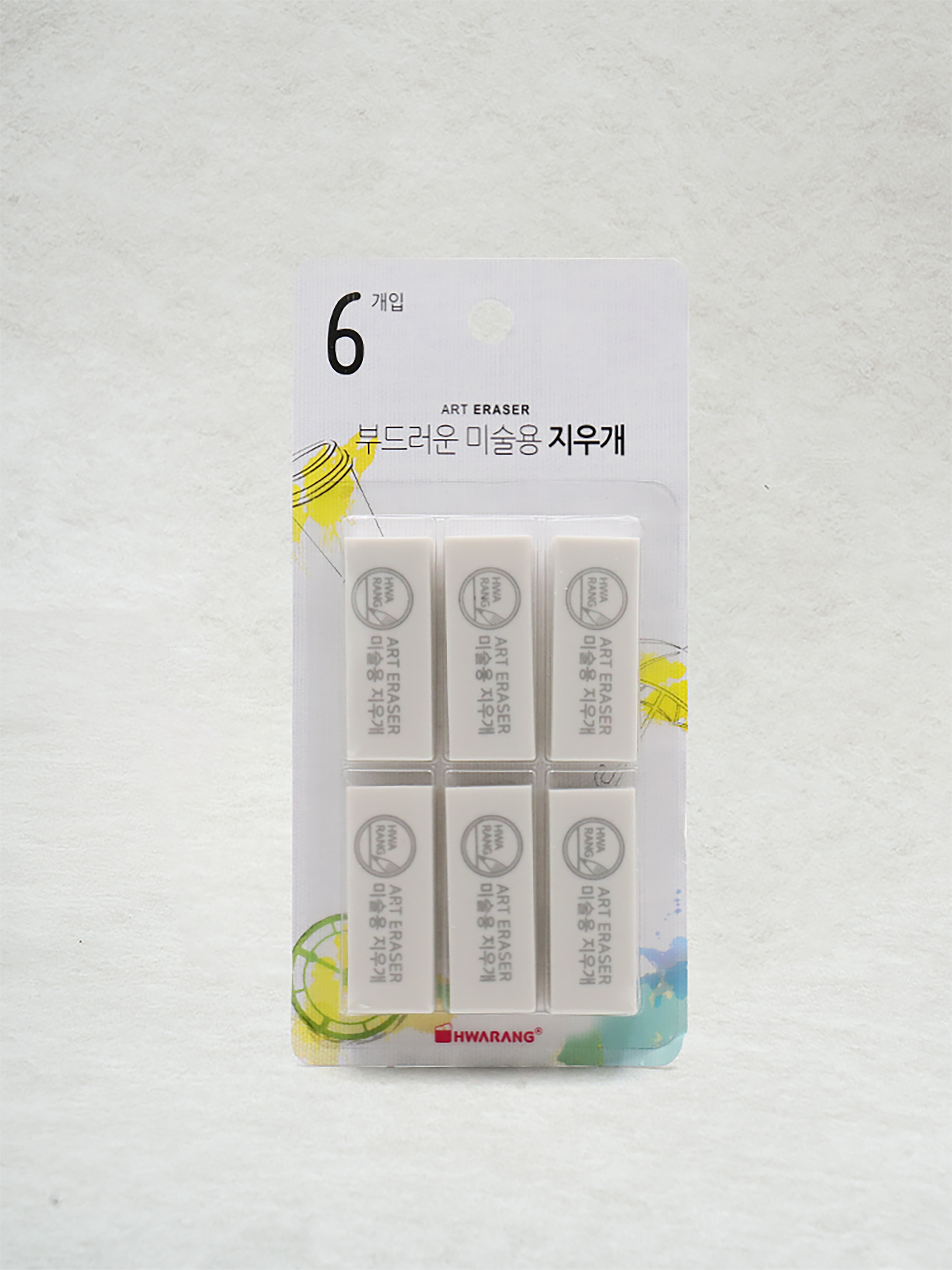 미술용 지우개 6P