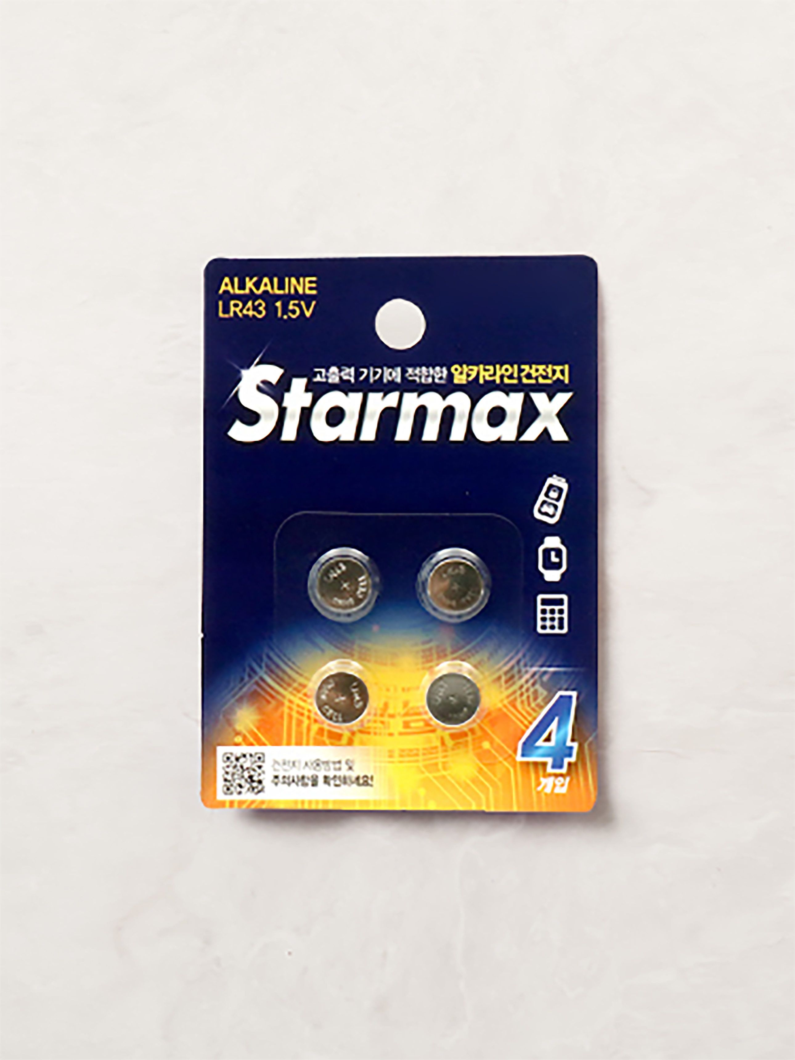 스타맥스 코인건전지 LR43 LR1142 4P - 다이소몰