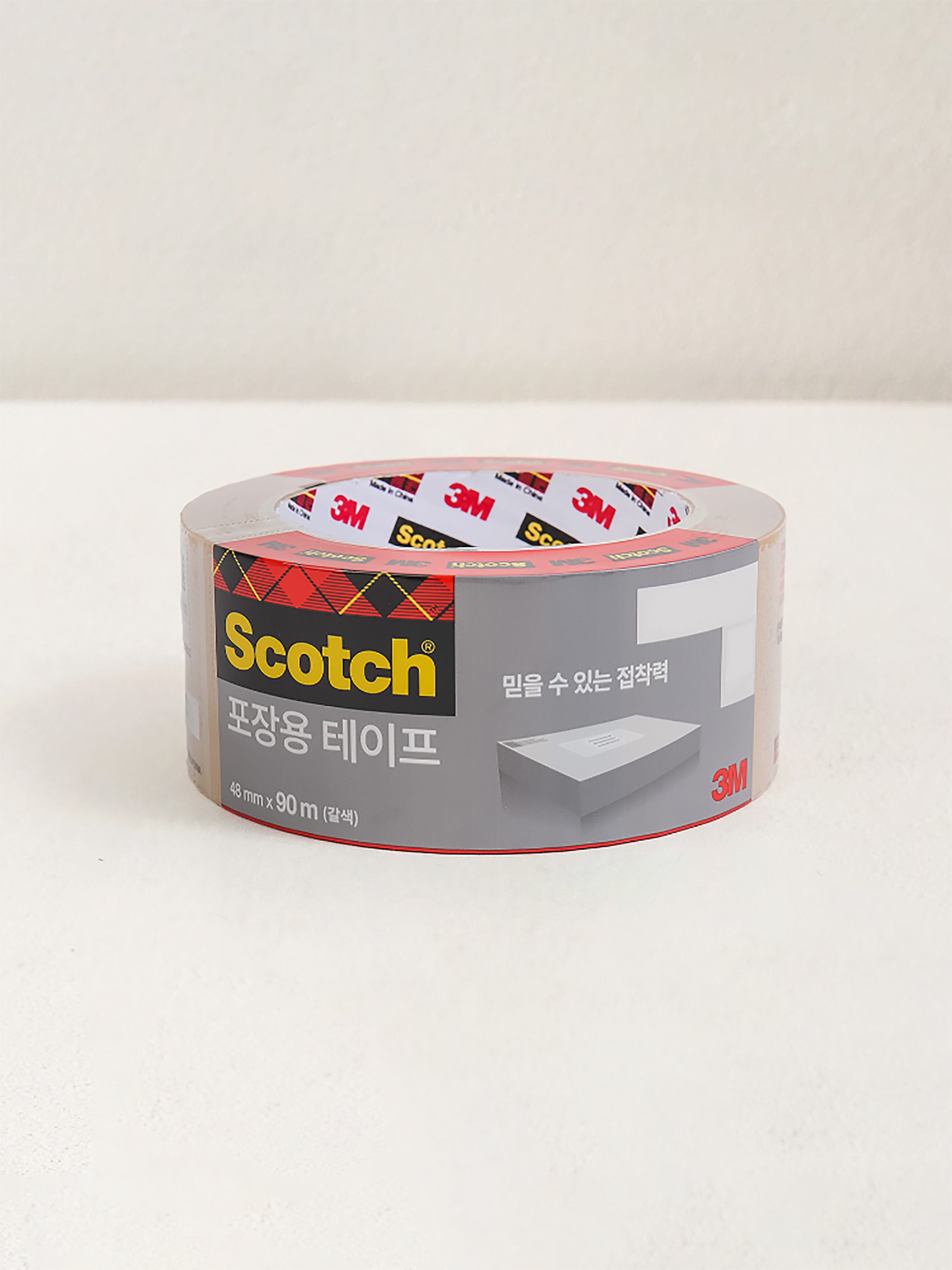 Клейкая упаковочная лента 3M Scotch 90м, коричневая