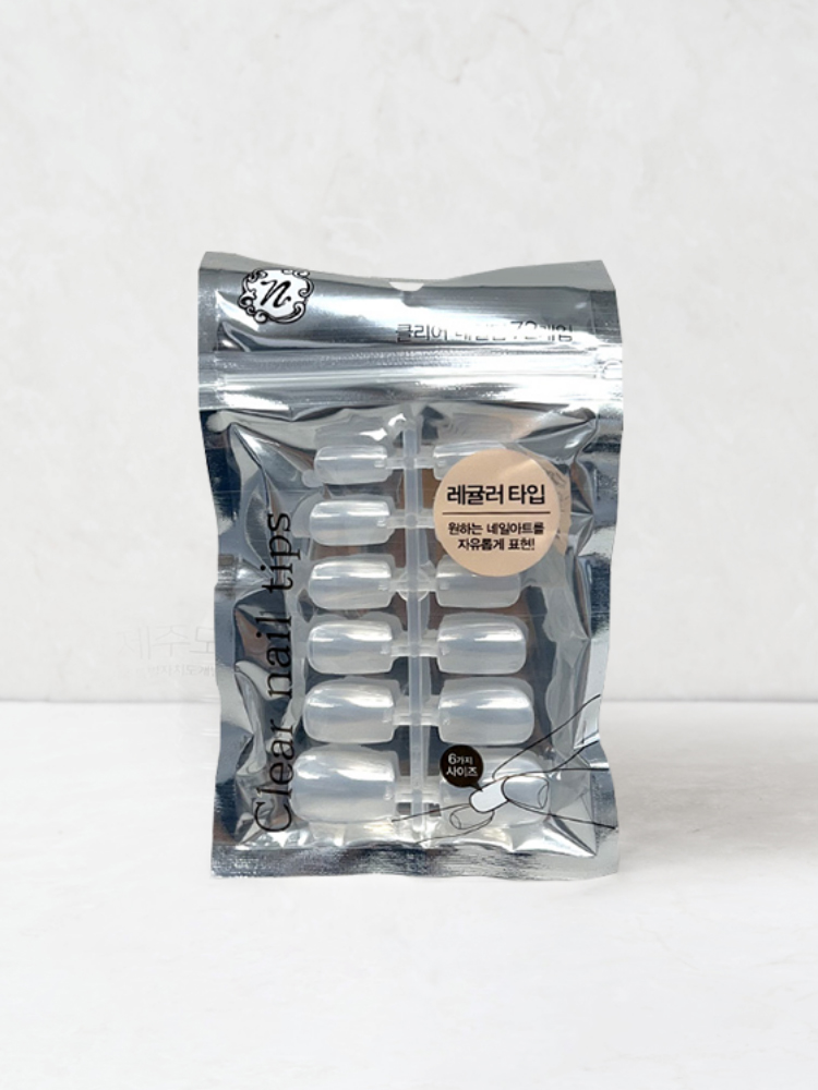 투명네일팁(12P/6SET)