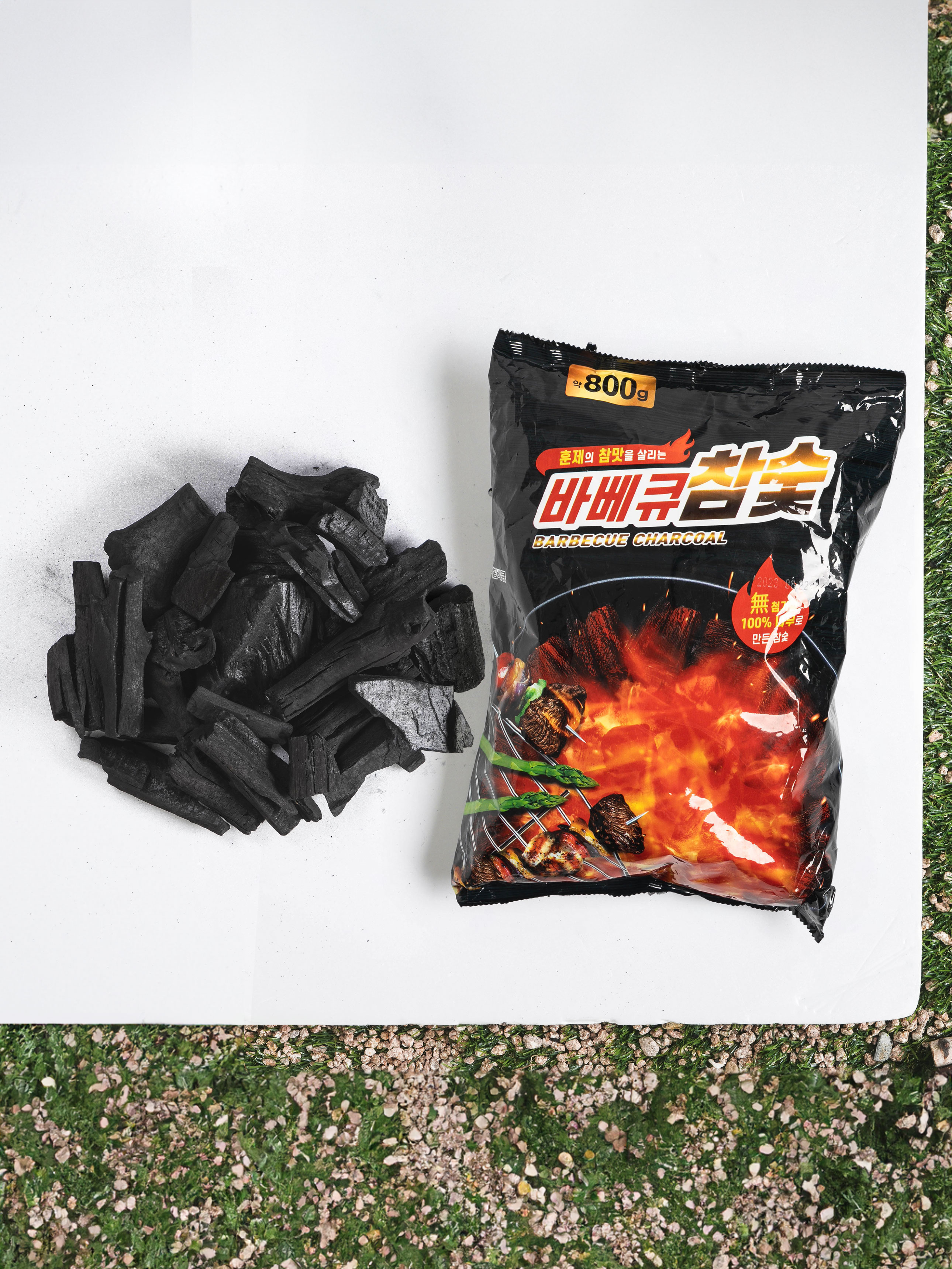 캠핑용 바베큐 참숯 800g