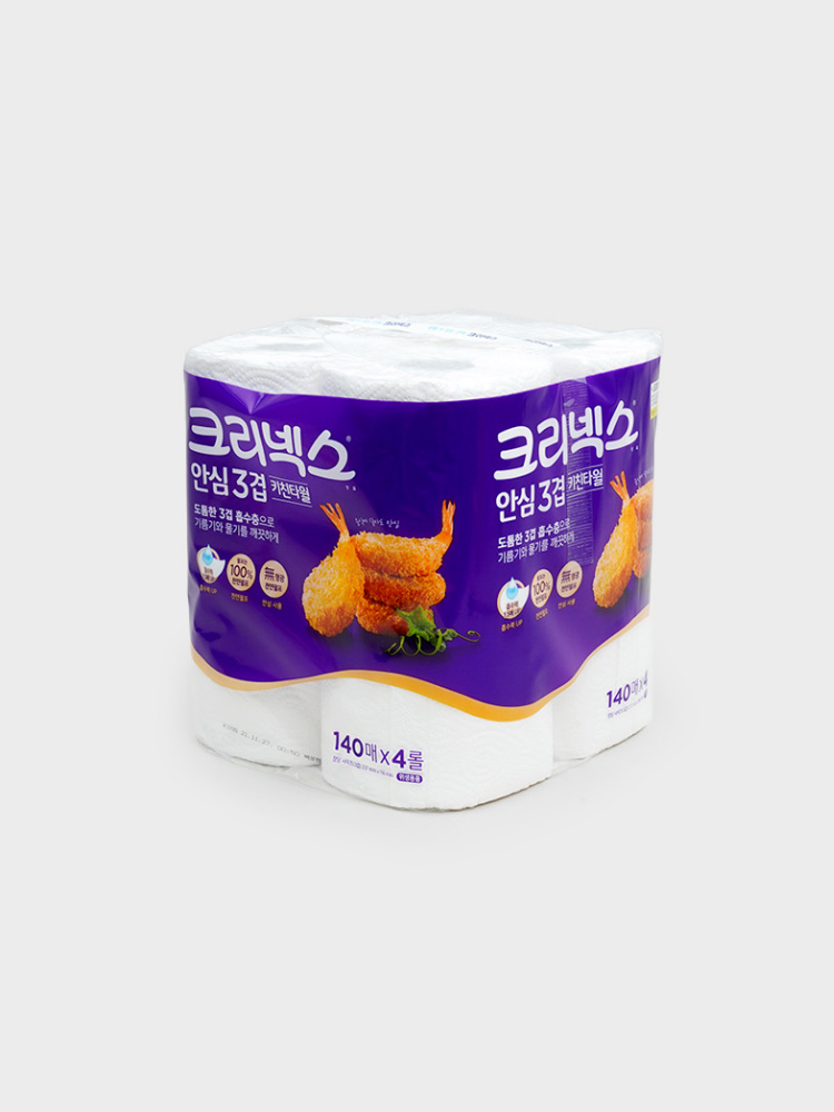 Kleenex 3-слойные кухонные полотенца, 140 листов, 4 р.