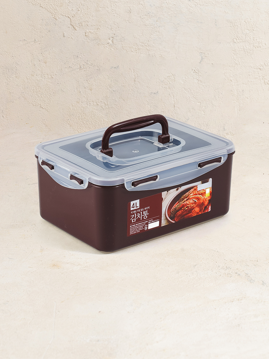 내추럴 직사각 김치통 4L