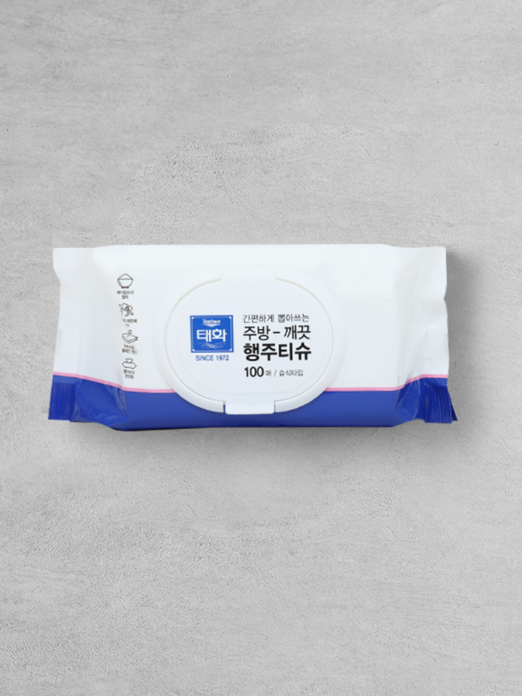 태화 주방 행주티슈 캡형 100매
