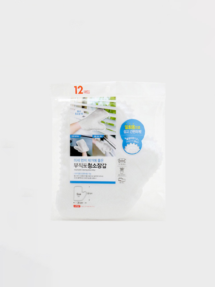 부직포 청소 장갑 12P