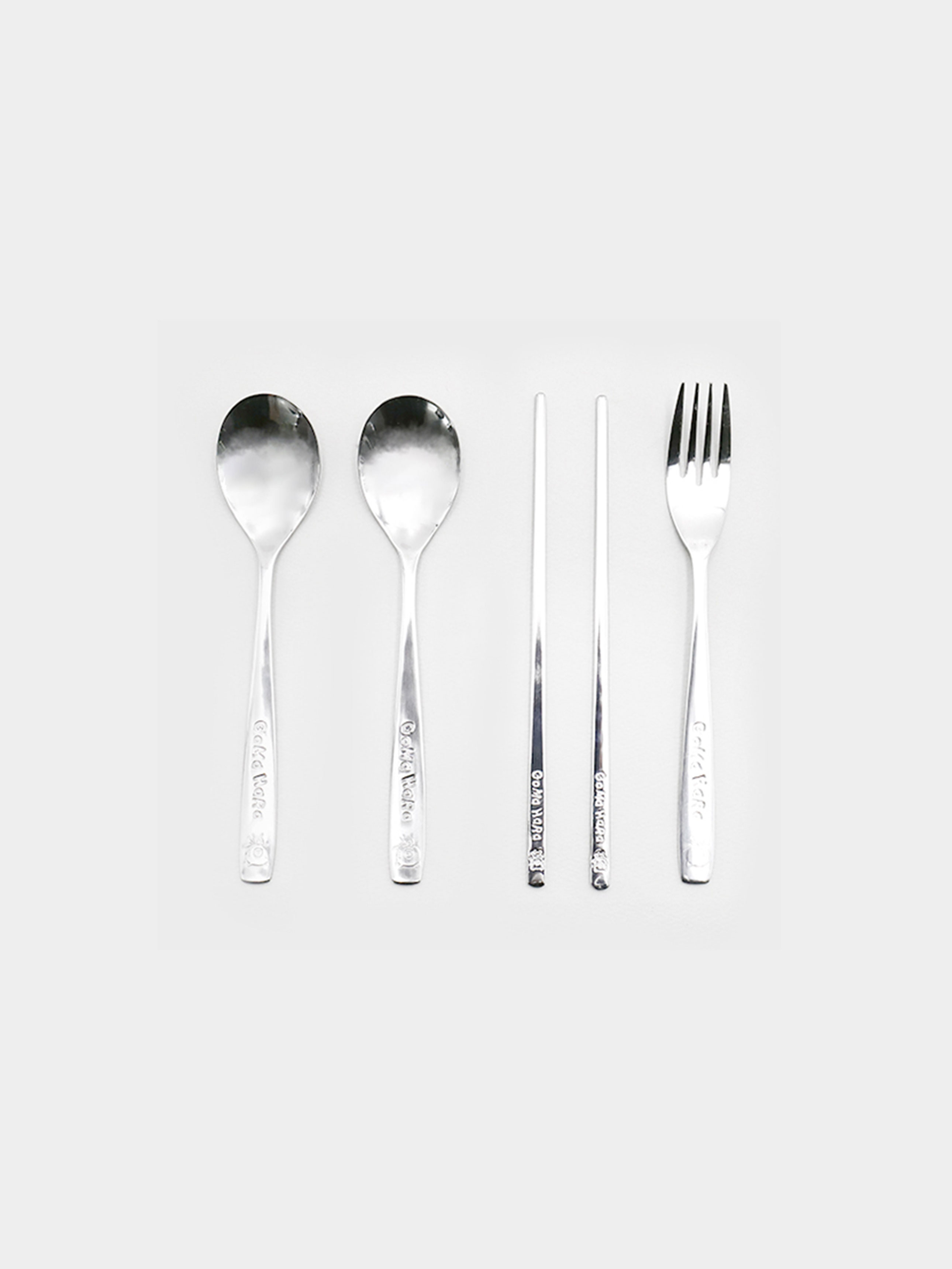 캐릭터 스텐 수저 포크 세트