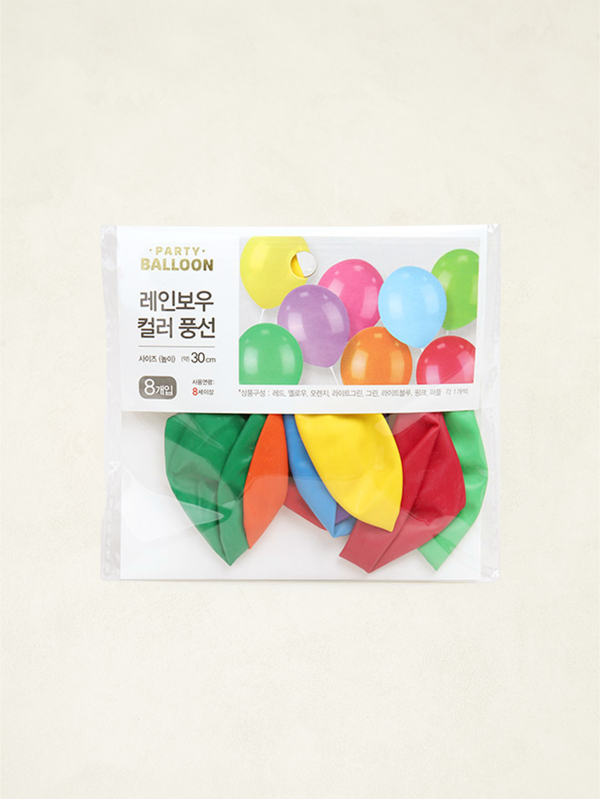 일반 혼합풍선 30cm 8개입