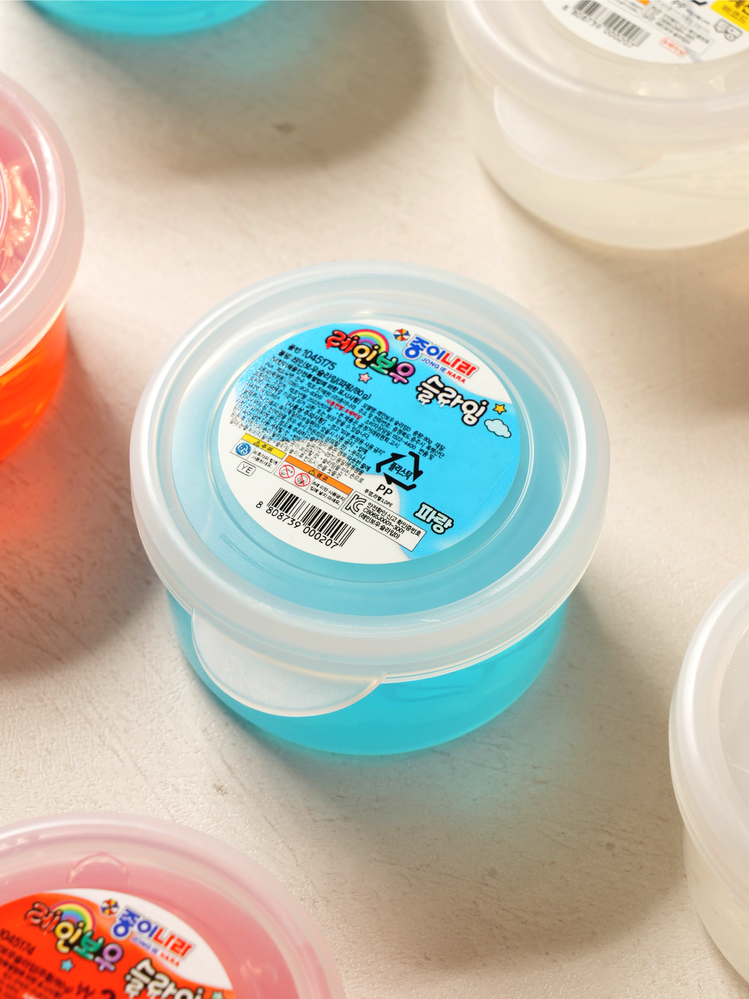 레인보우 슬라임 파랑 80g
