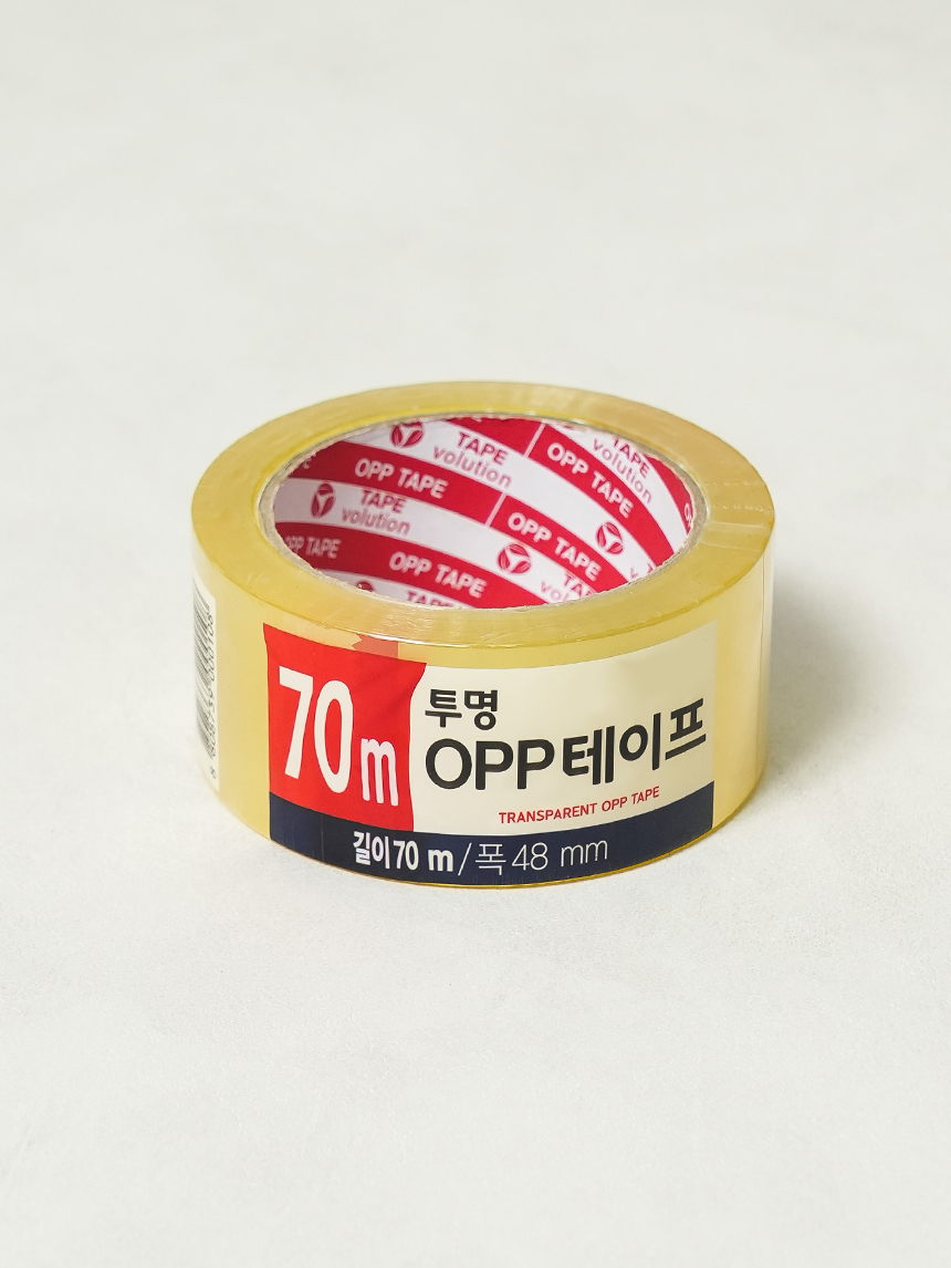 투명 OPP 테이프 48mmX70m 보급형