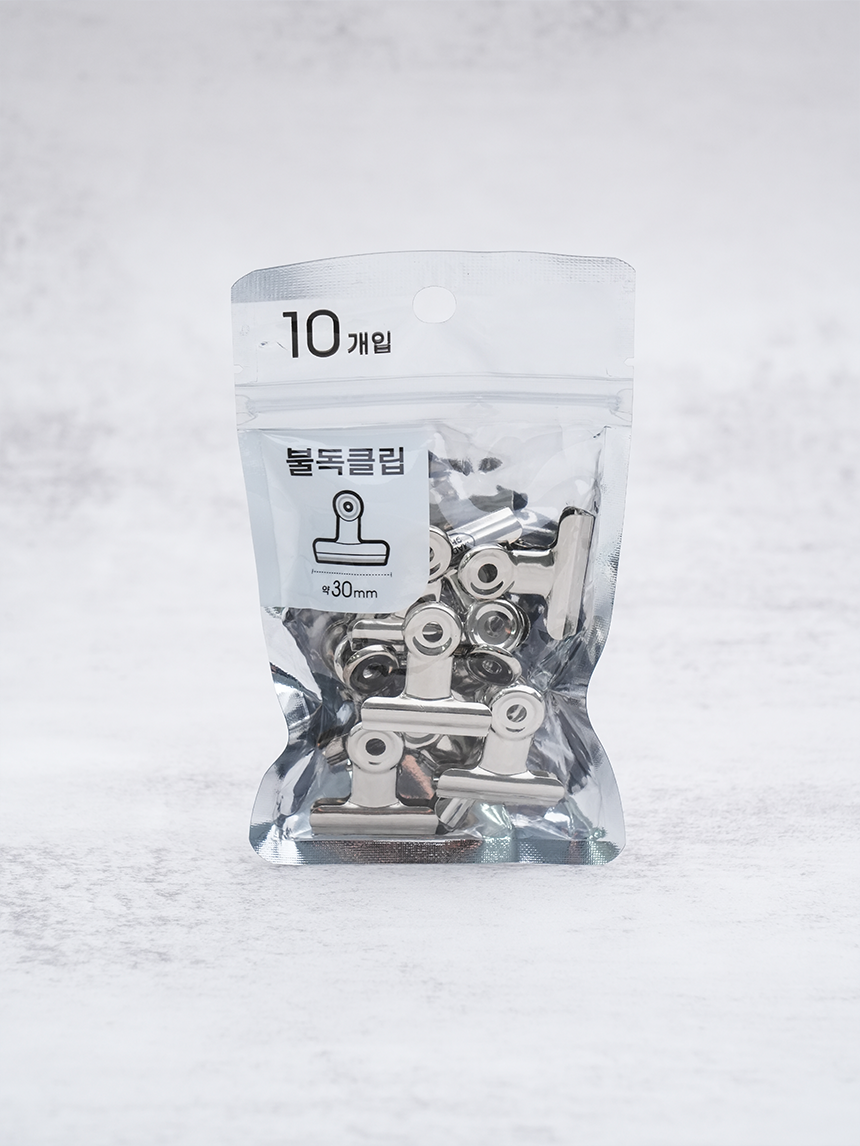 실버 불독 클립 3cm 10개입