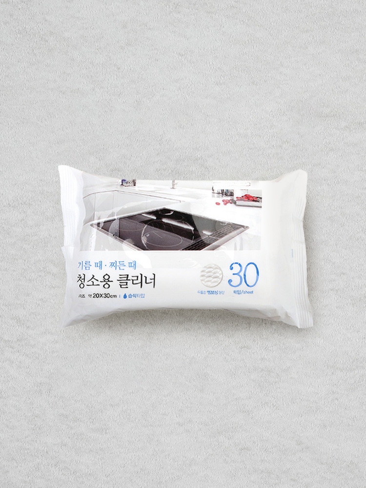 청소용 물티슈 20X30cm 30매