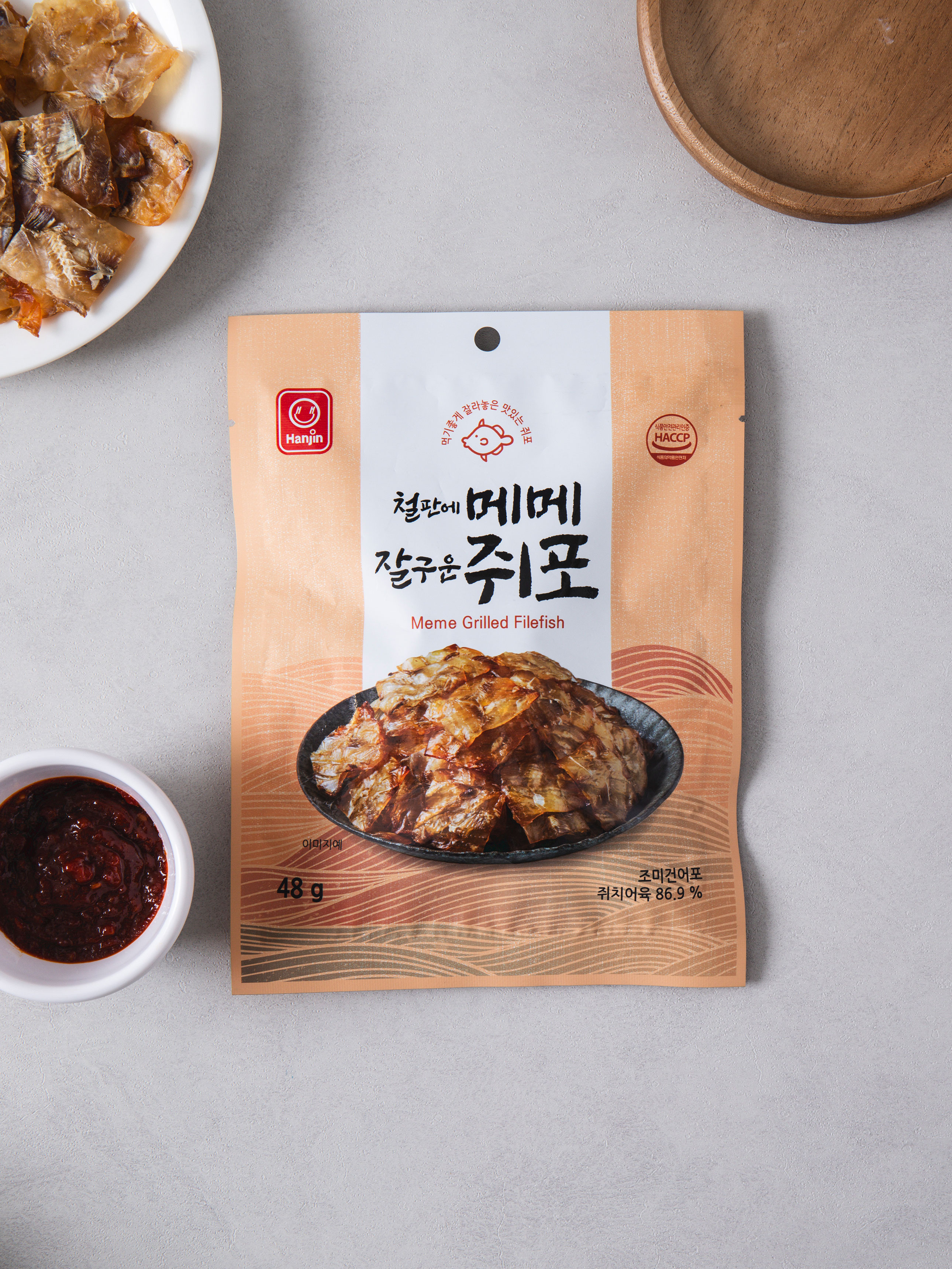철판에 메메 잘 구운 쥐포 48g
