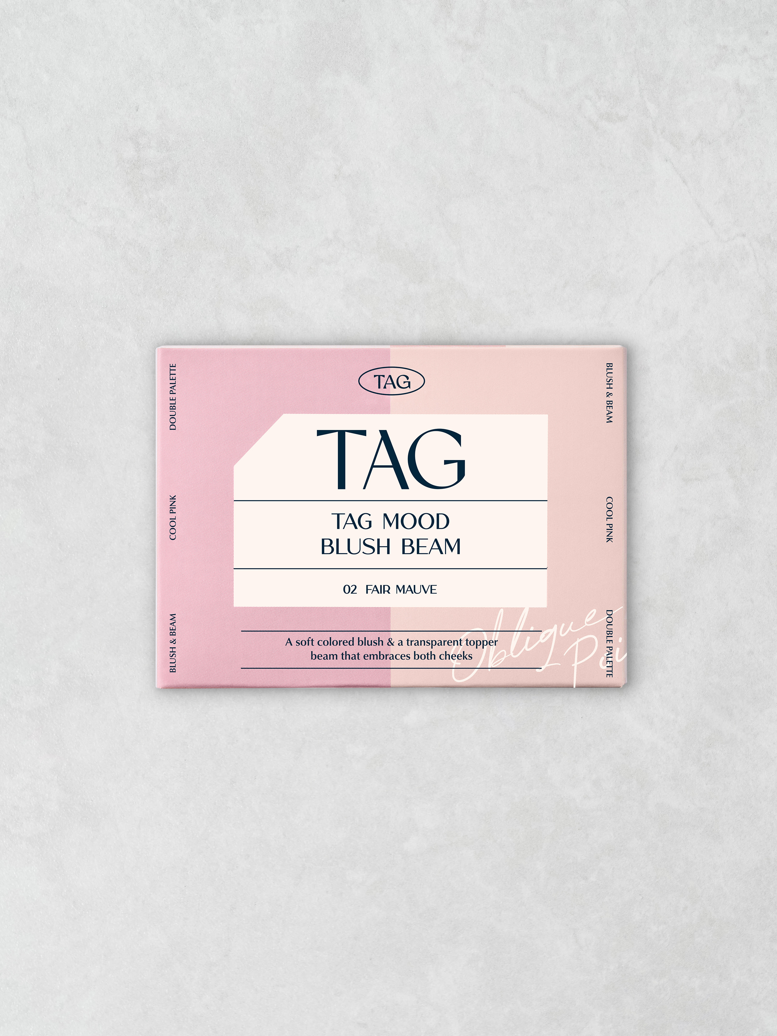 Румяна TAG Mood Blush Beam #02 Fair Mauve 9 г