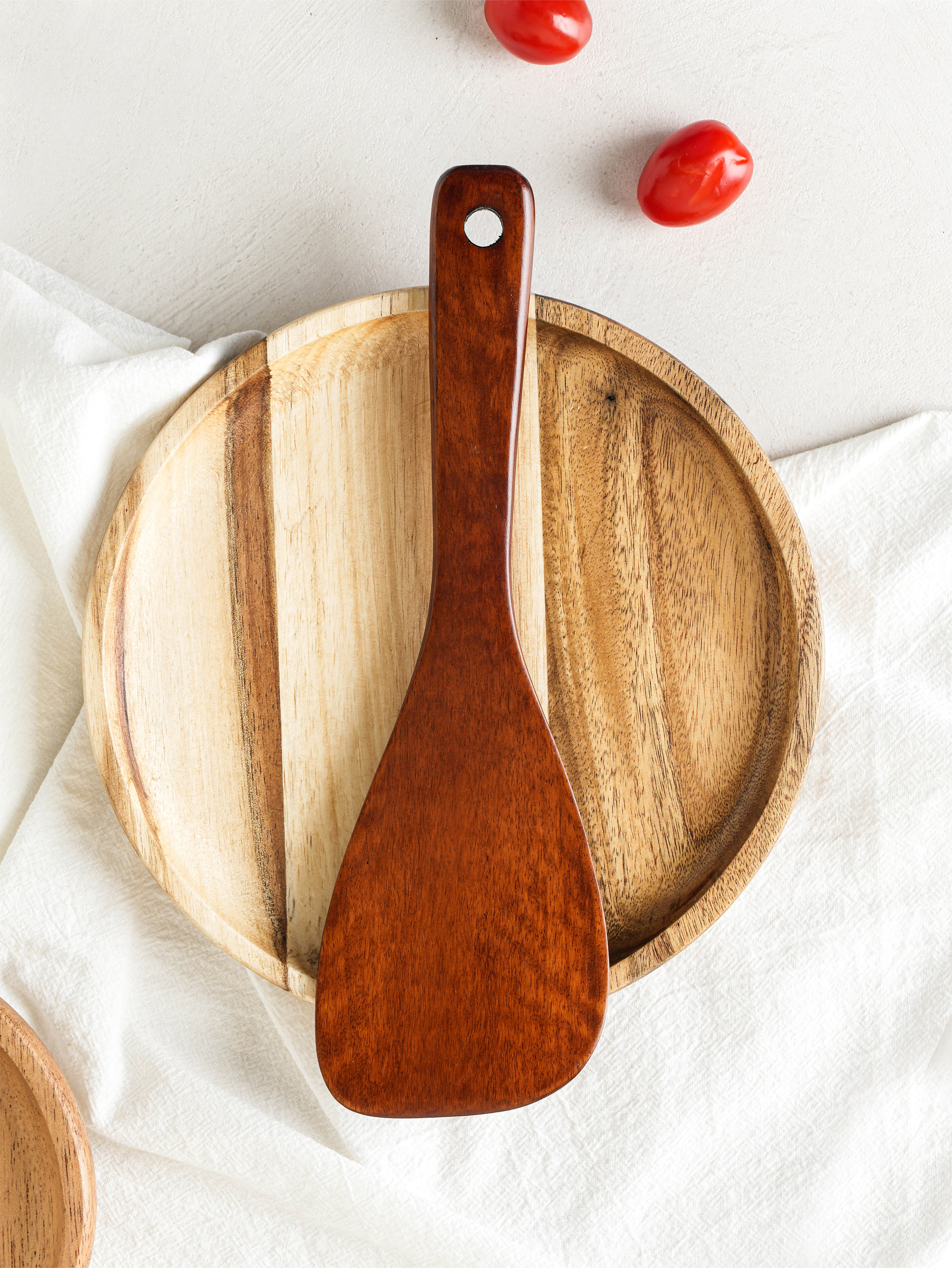 옻칠 사선 나무 볶음 주걱 상품 이미지