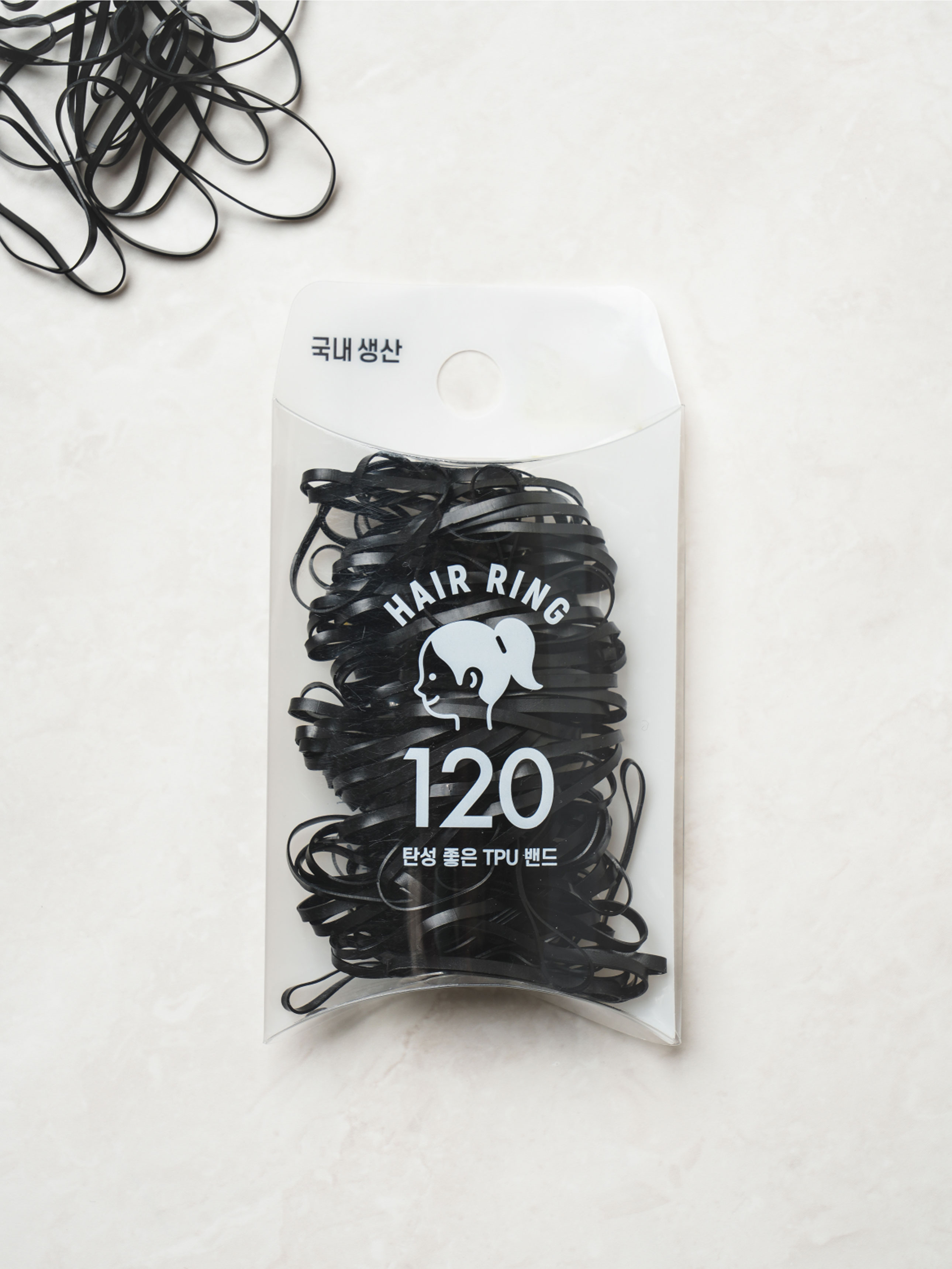 블랙 컬러 TPU 밴드 120개입