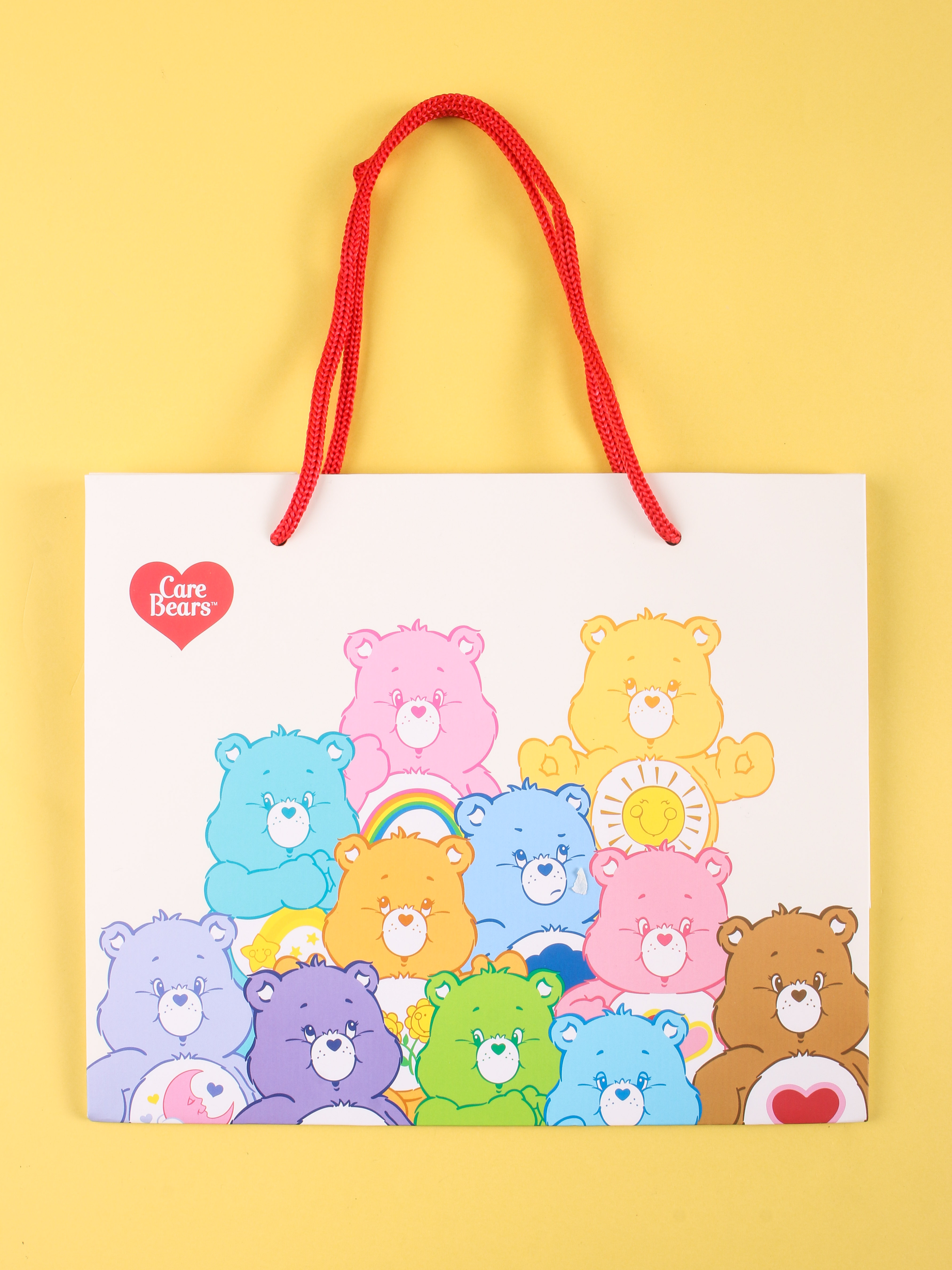 케어베어 직사각 쇼핑백 약 24 X 20 X 13 cm