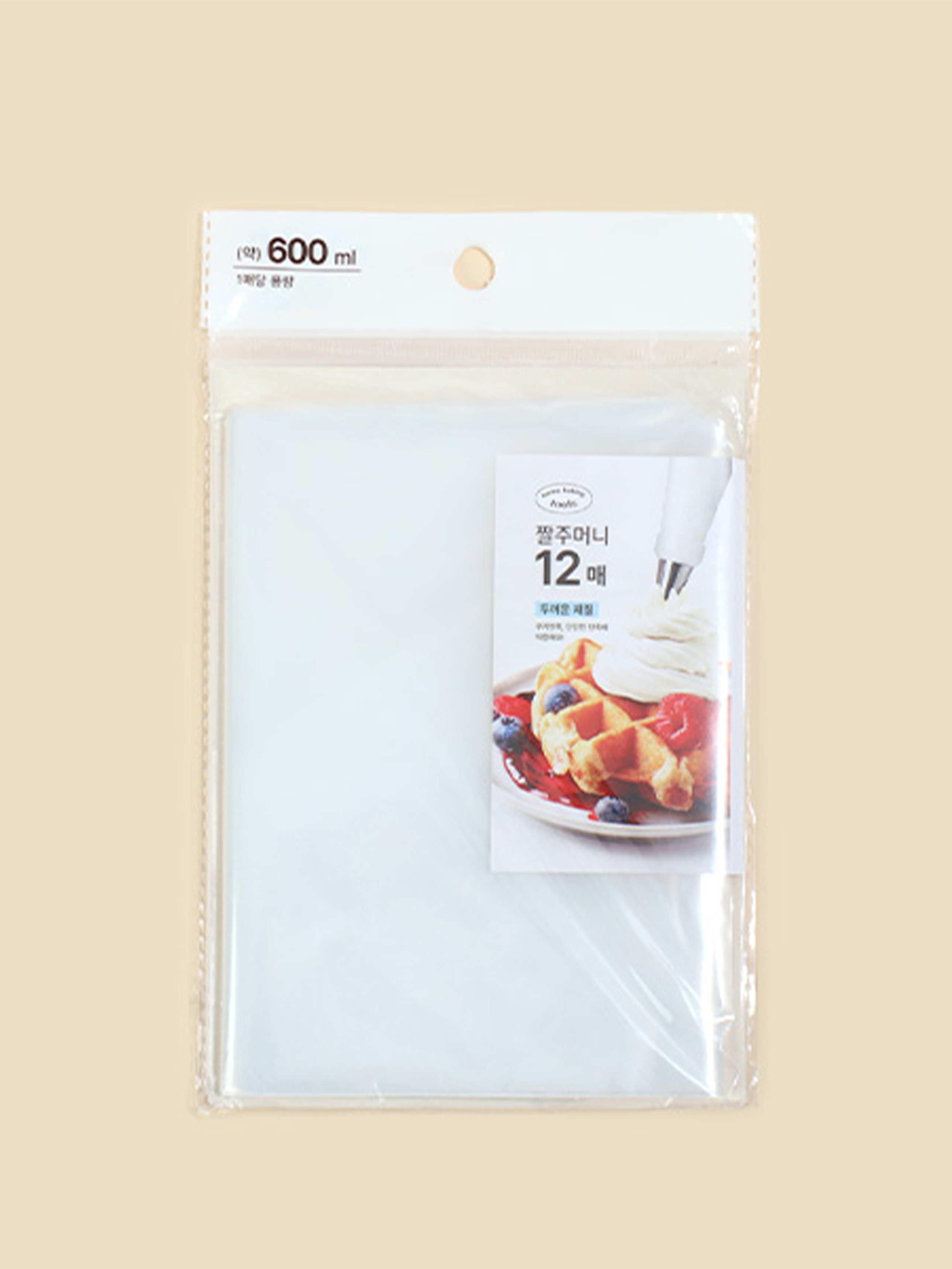 짤주머니 600ml 12개입
