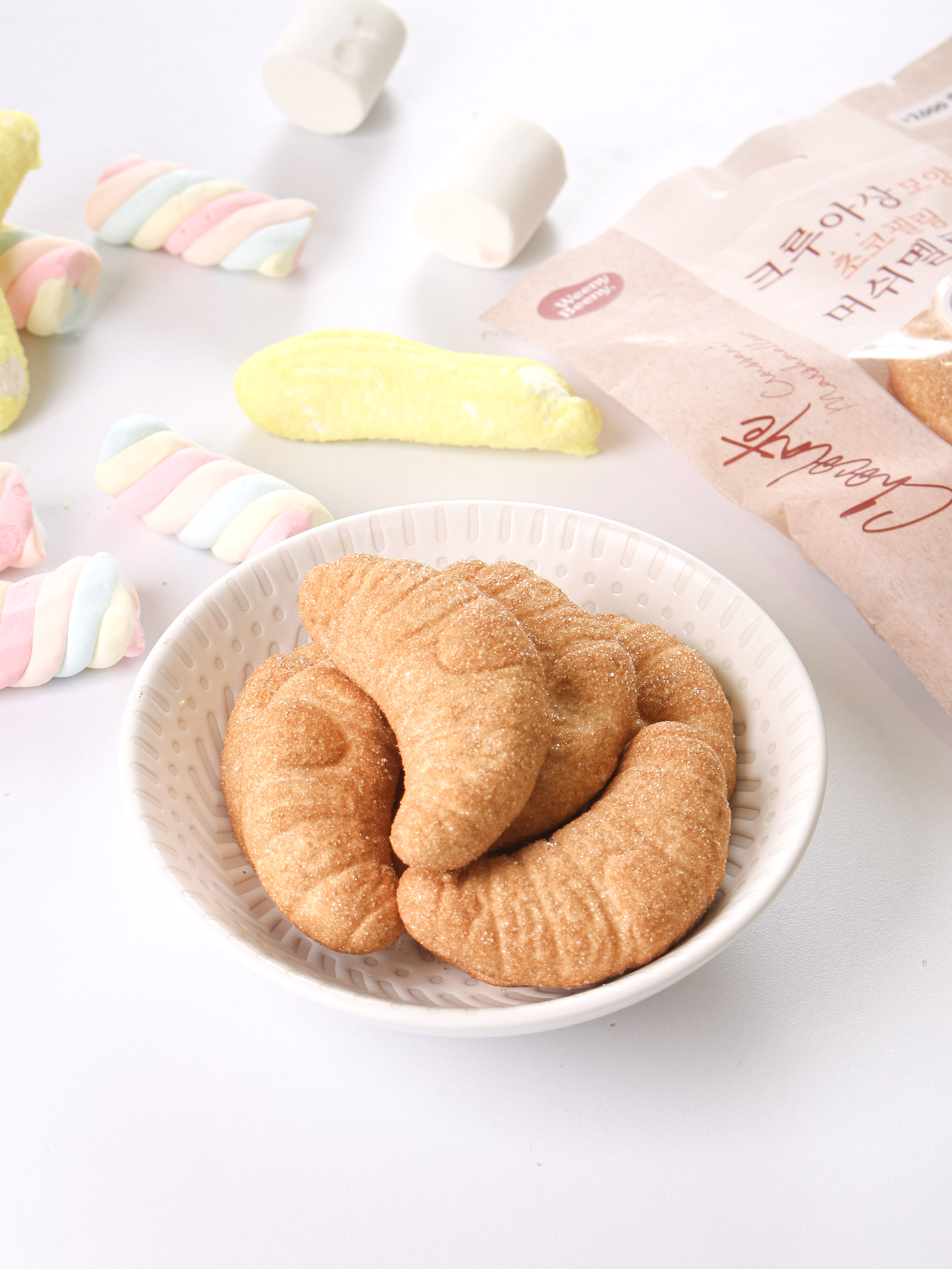 크루아상 모양 초코 필링 머쉬멜로우 100 g