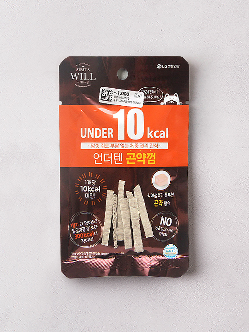 [펫] LG시리우스 윌 언더텐 곤약껌 20 g