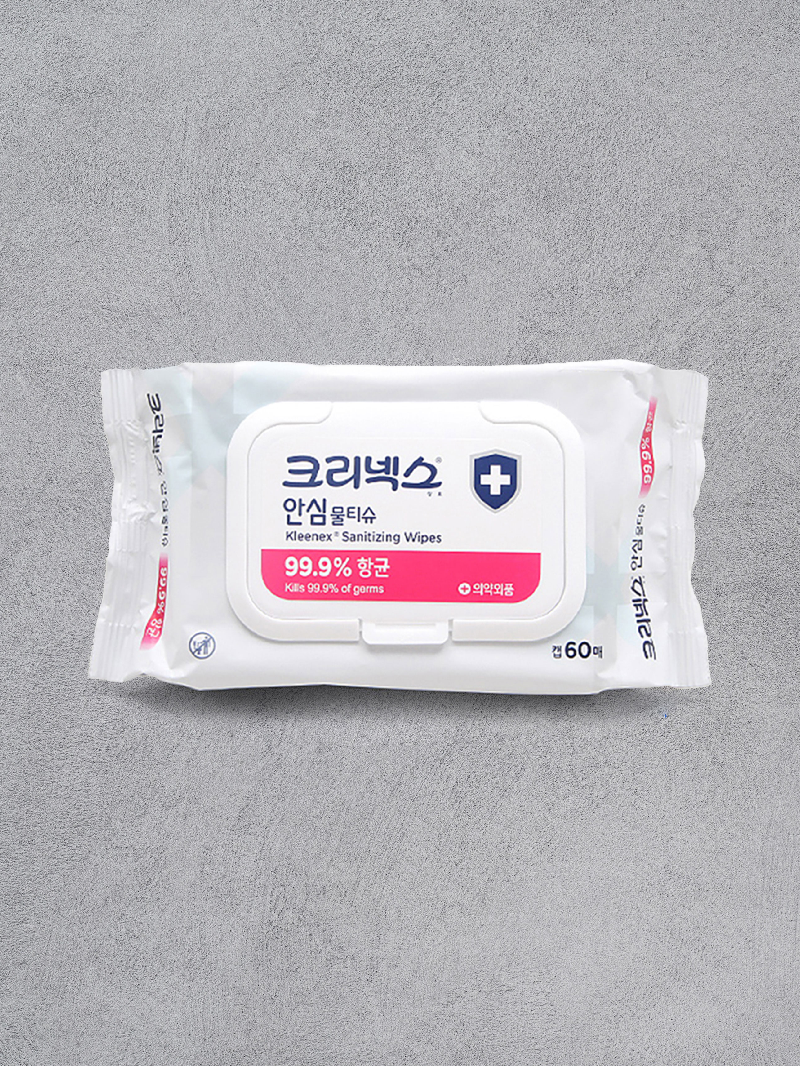 크리넥스 안심 물티슈 캡 60매