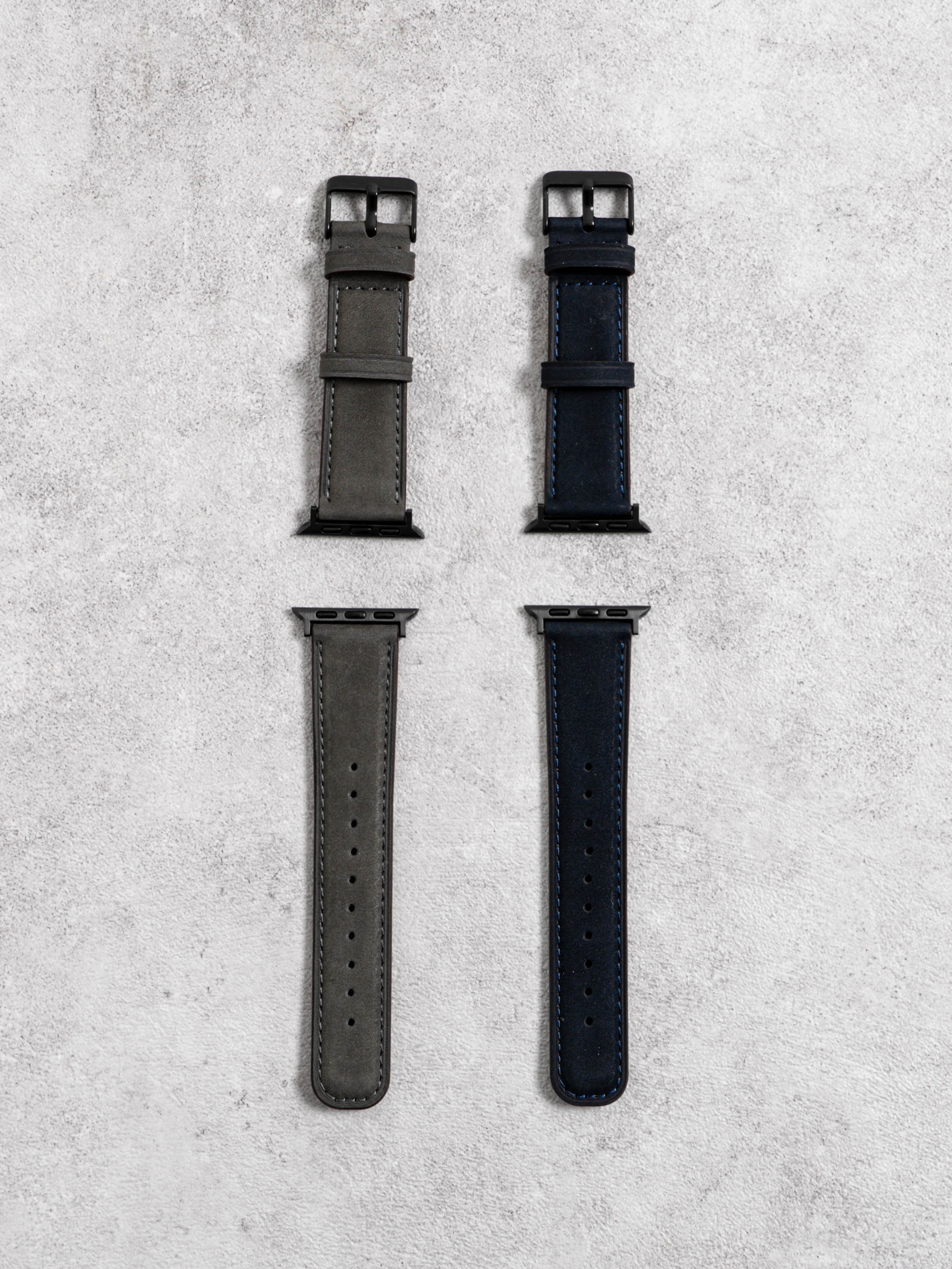 애플워치용 가죽 스웨이드 스트랩 38, 40, 41 mm