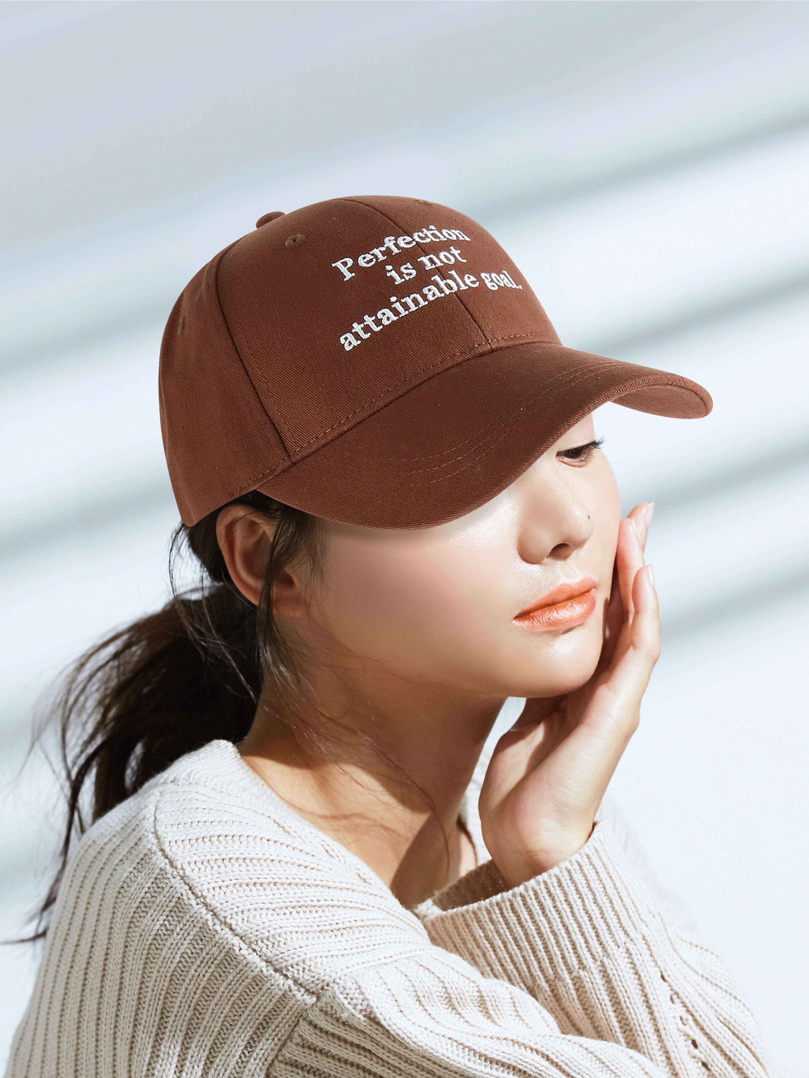 자수 레터링 볼캡