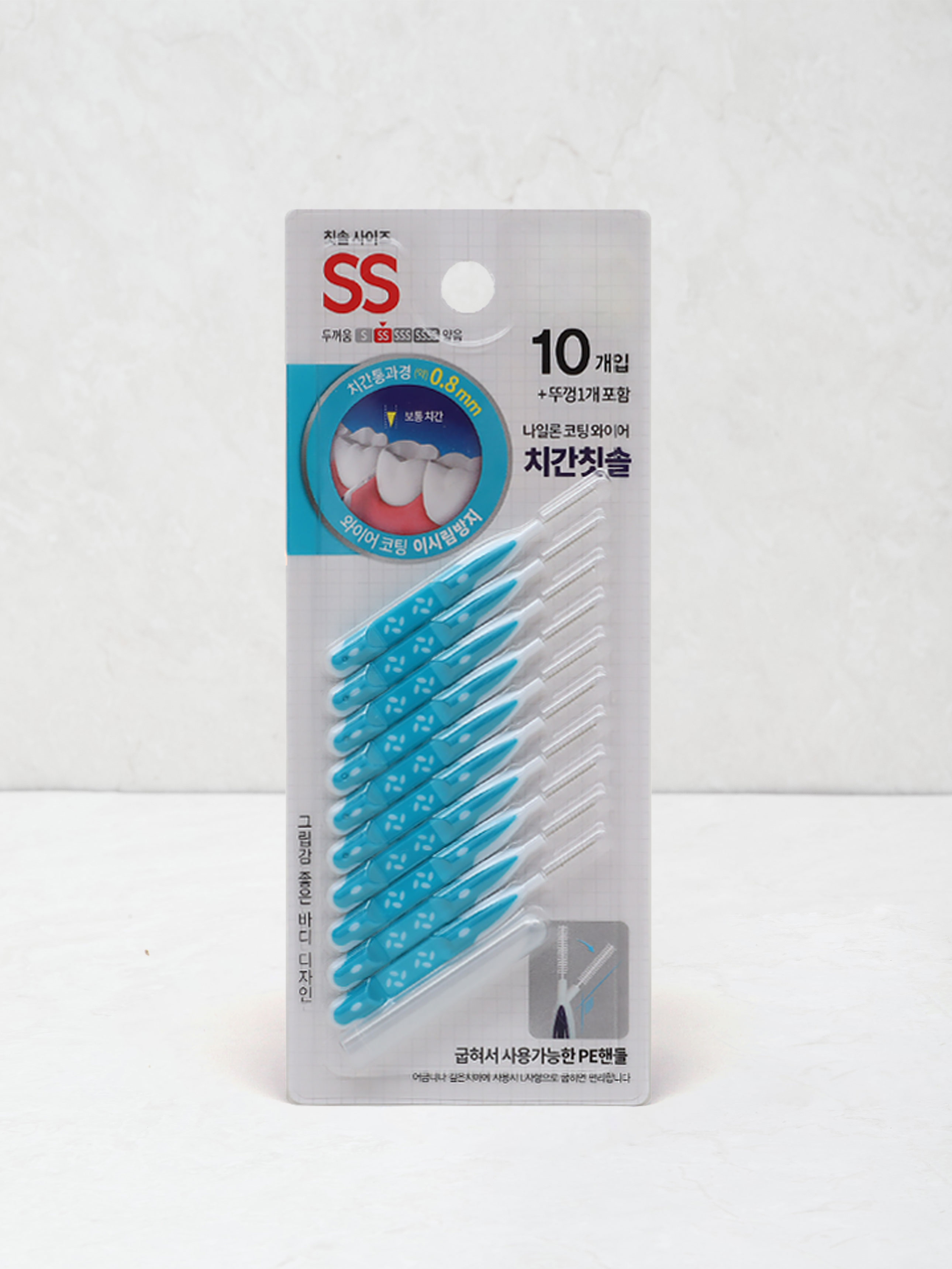 I자형 투톤 치간칫솔 SS 10P