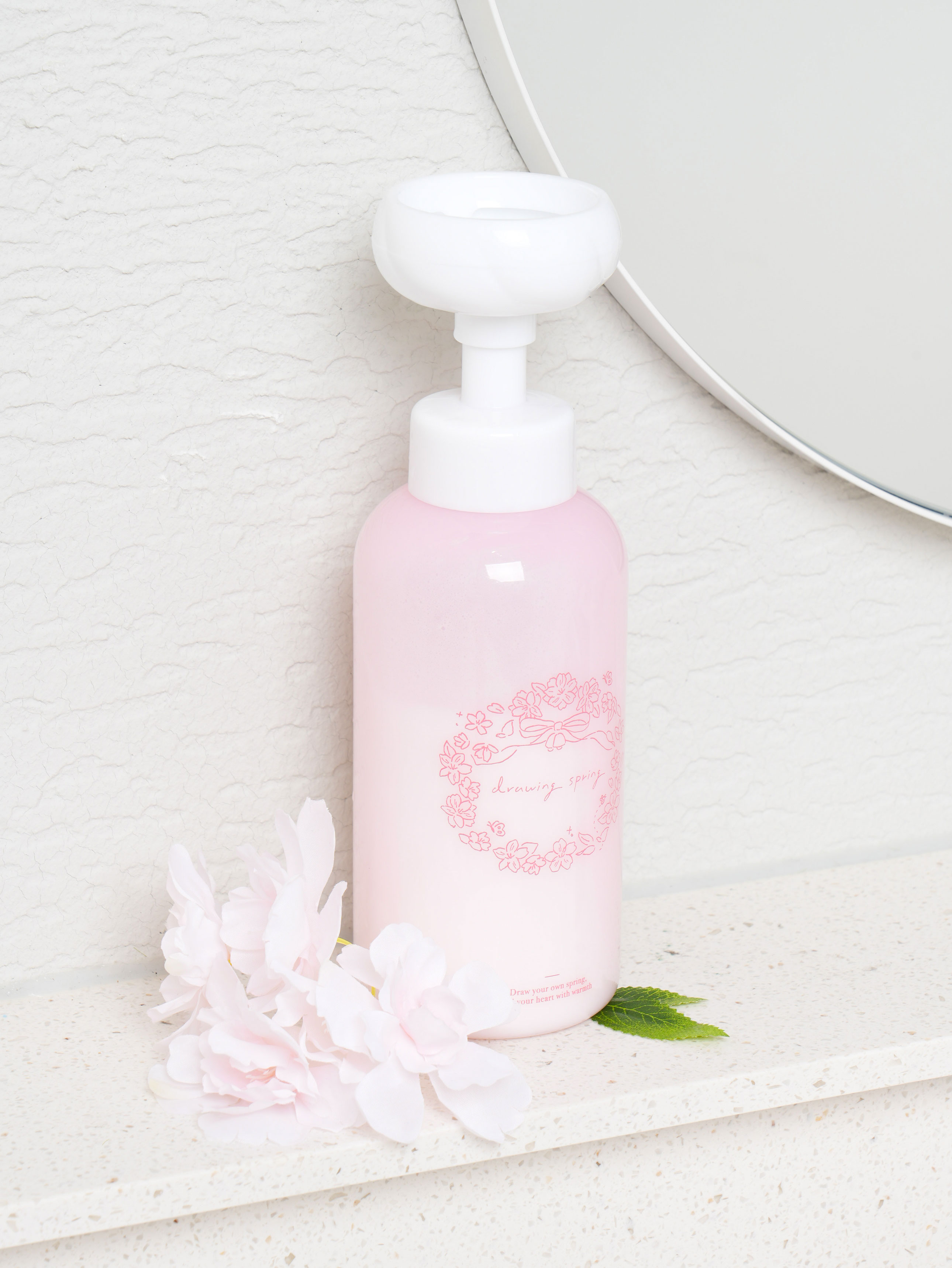 봄봄 꽃 모양 버블 펌프 600 ml