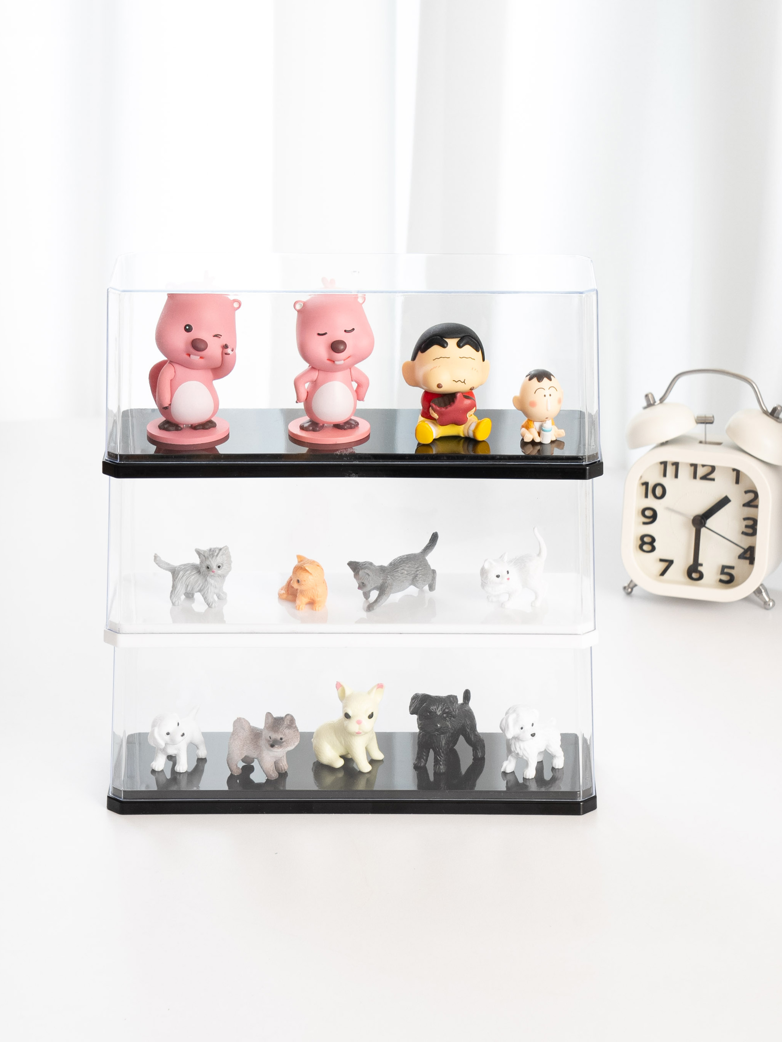 피규어 케이스 21 X 7 X 8 cm 블랙