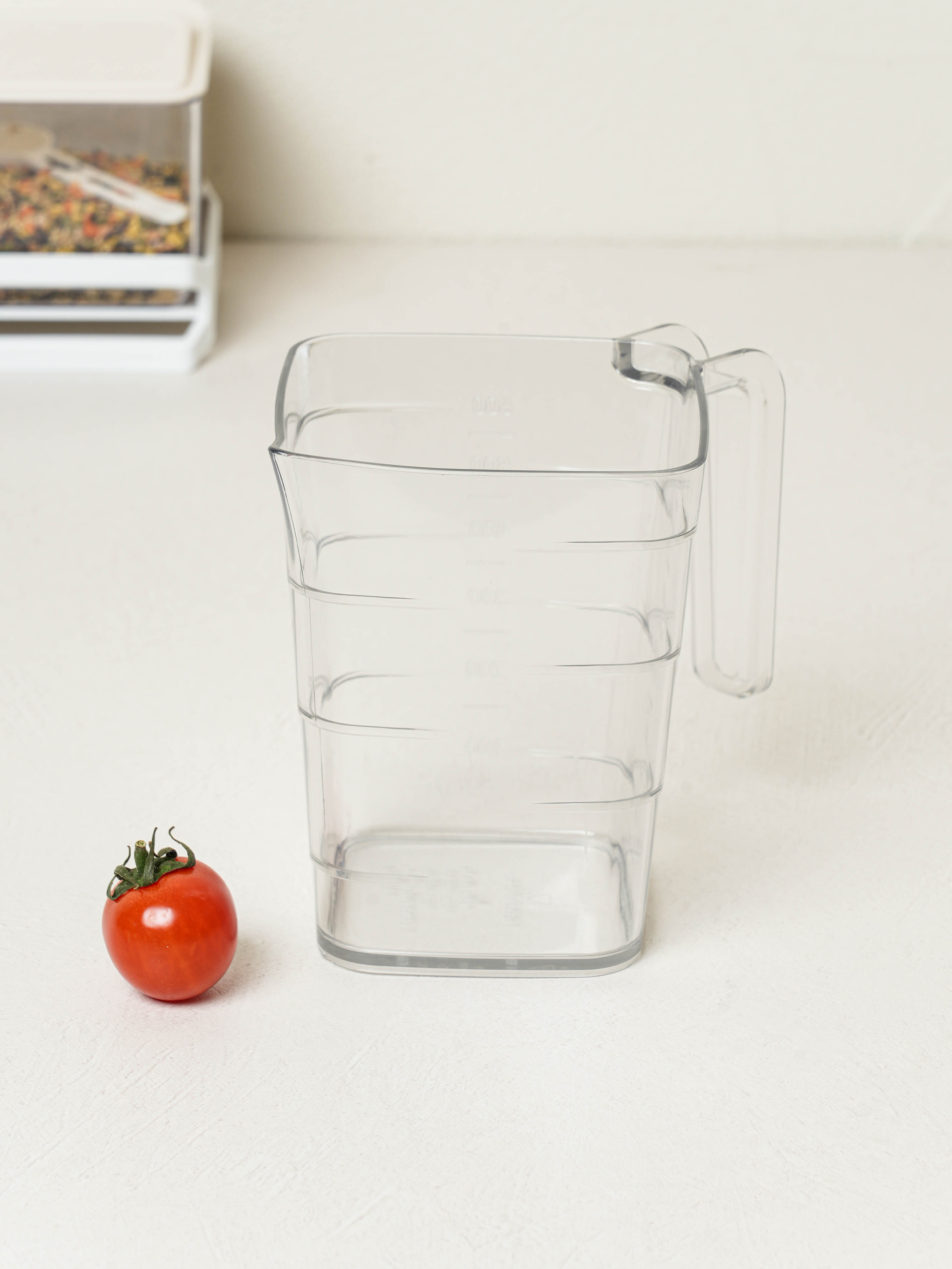 사각 투명 계량컵 600ml