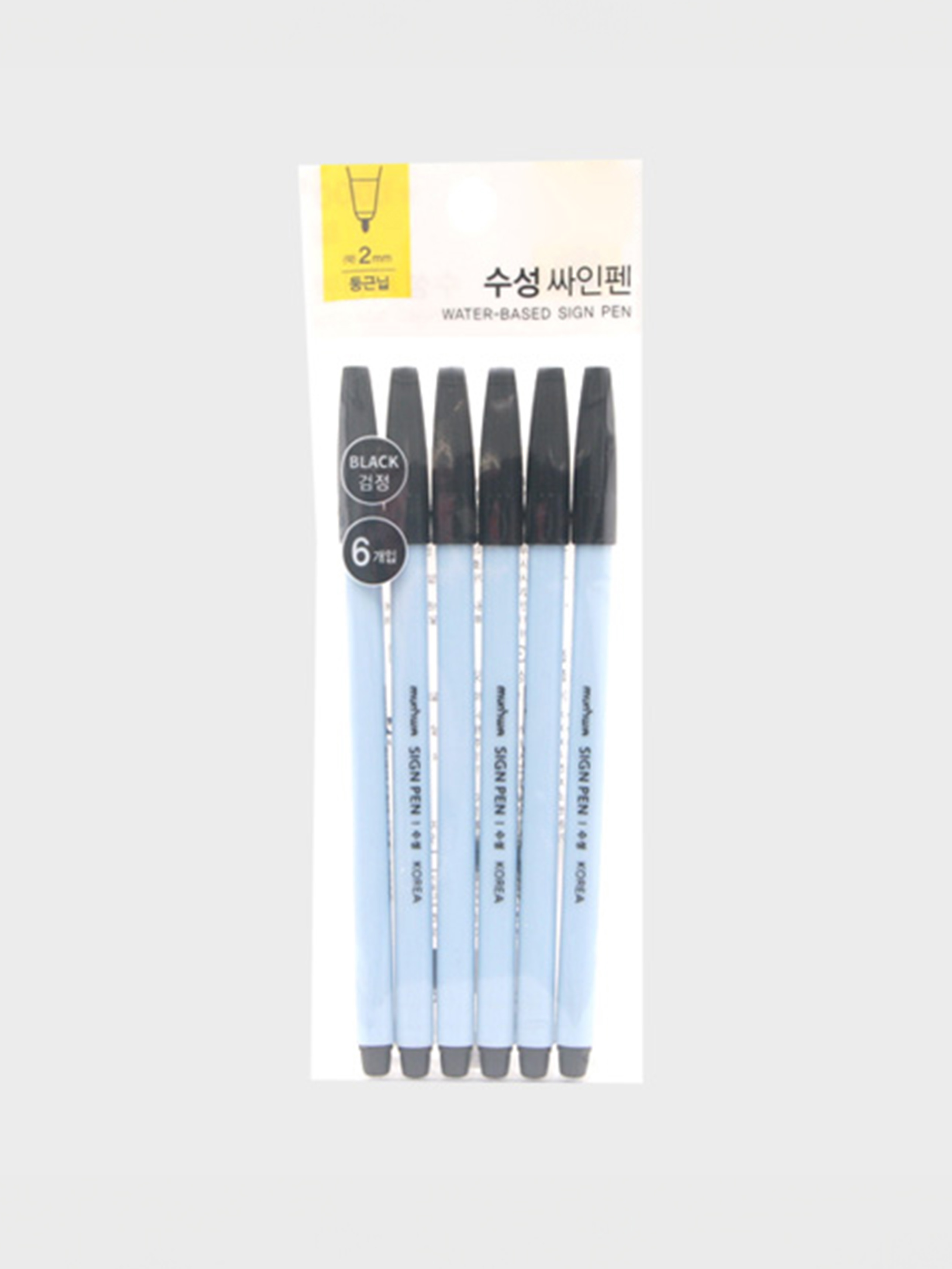 수성 사인펜 6개입