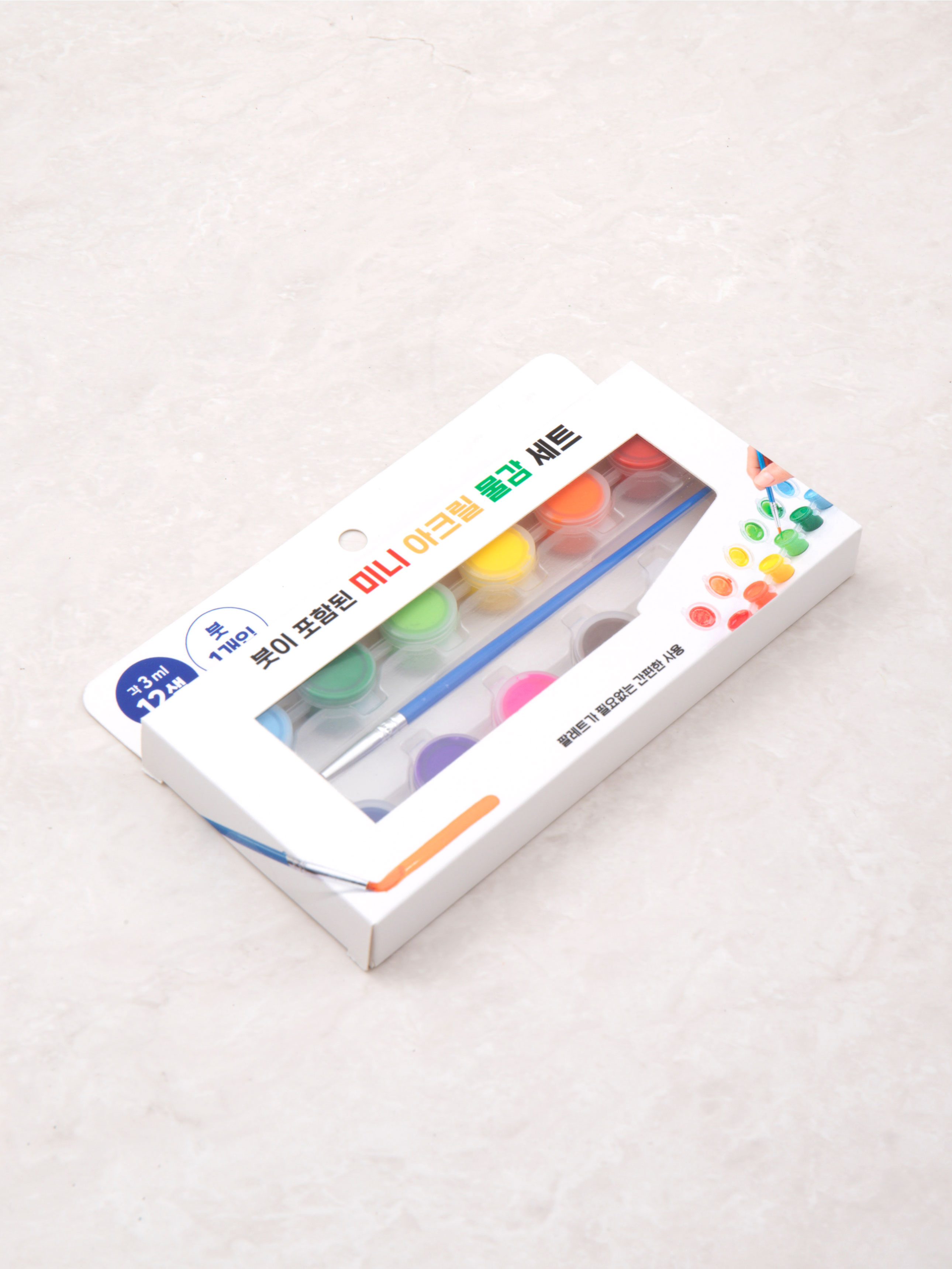미니 아크릴 물감 세트 3 ml 12개입