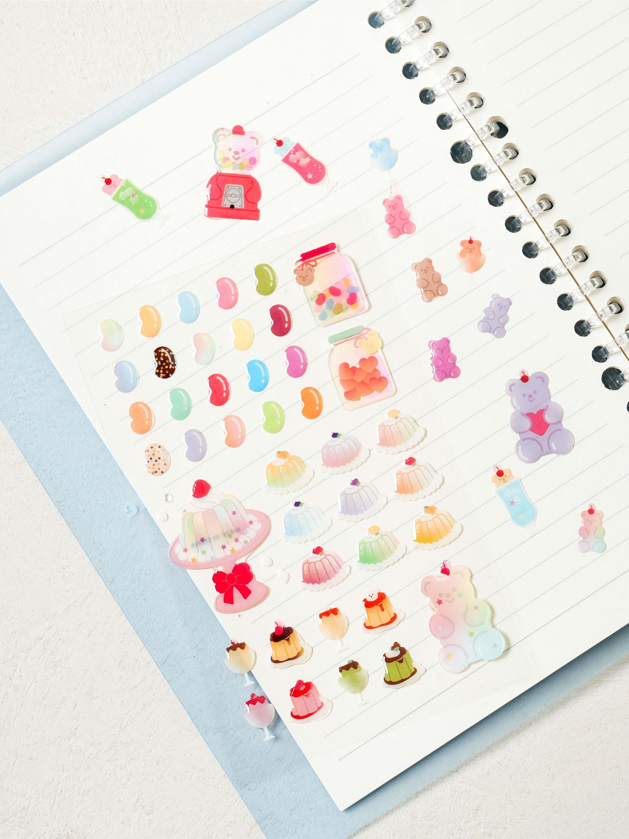 Эпоксидные наклейки Jelly Bean пастель, 2 шт.