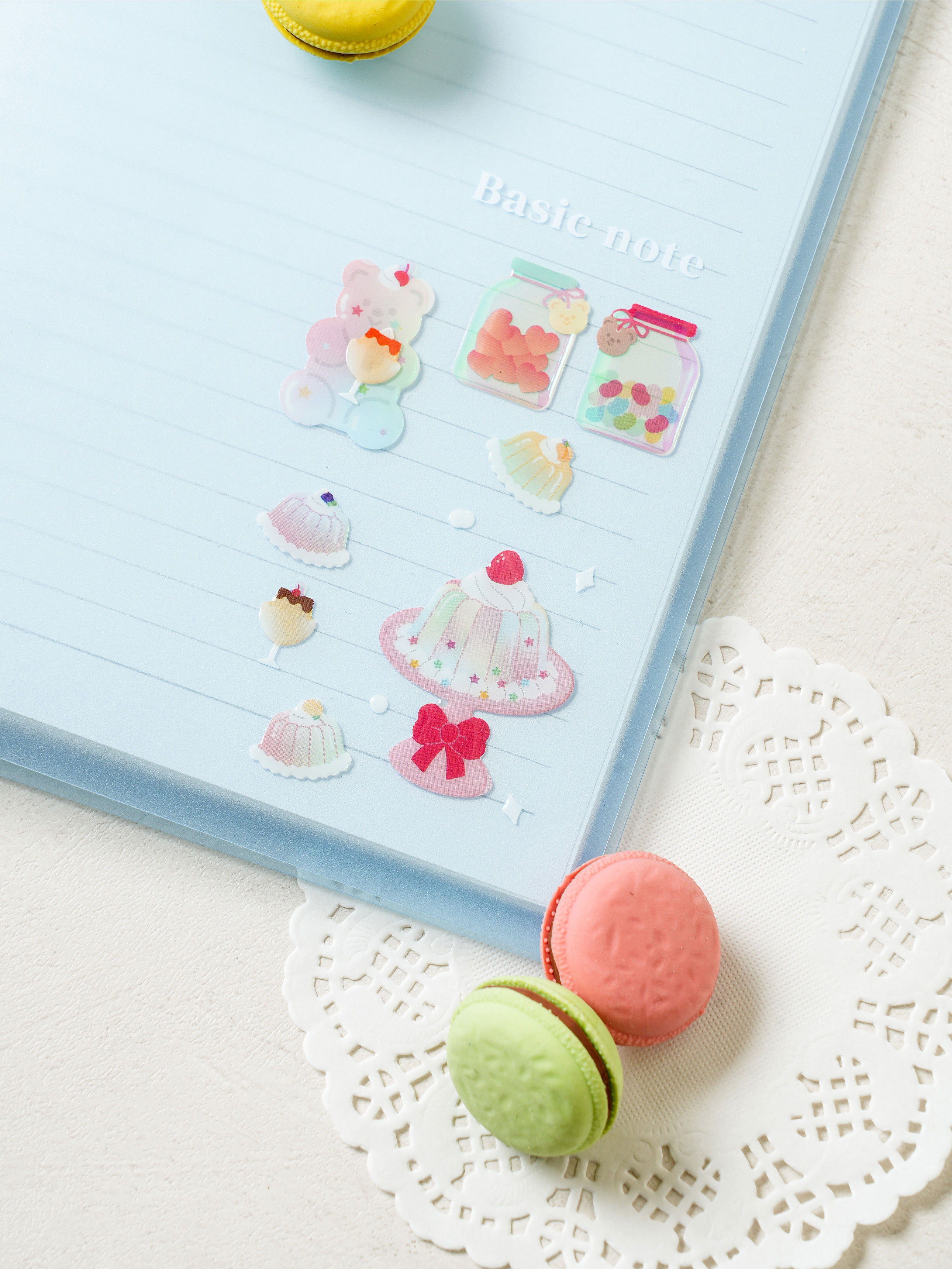 Эпоксидные наклейки Jelly Bean пастель, 2 шт.