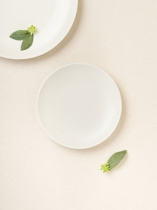 소프트 화이트 접시 14 cm