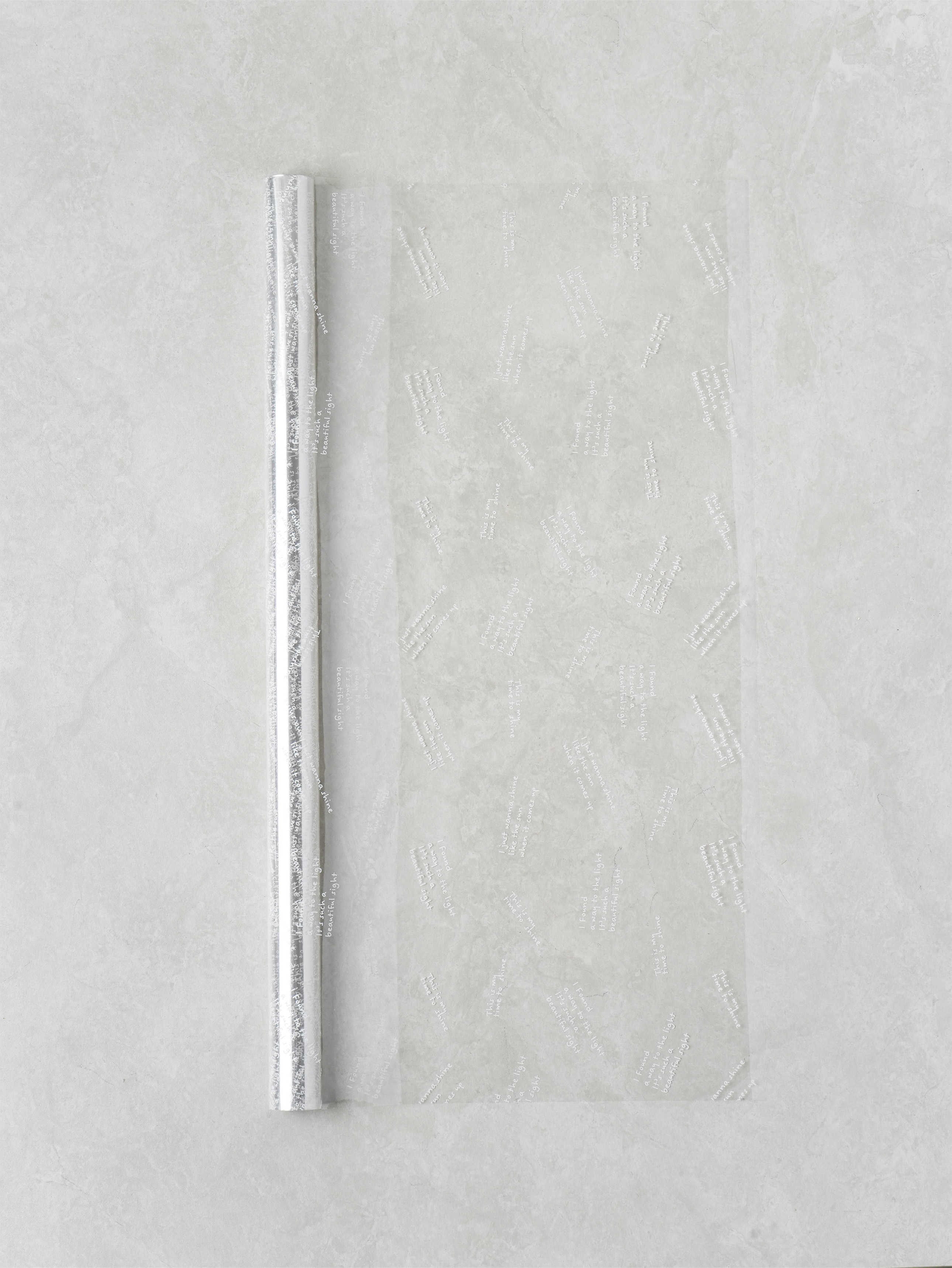 투명 OPP 디자인 포장지 53X300cm
