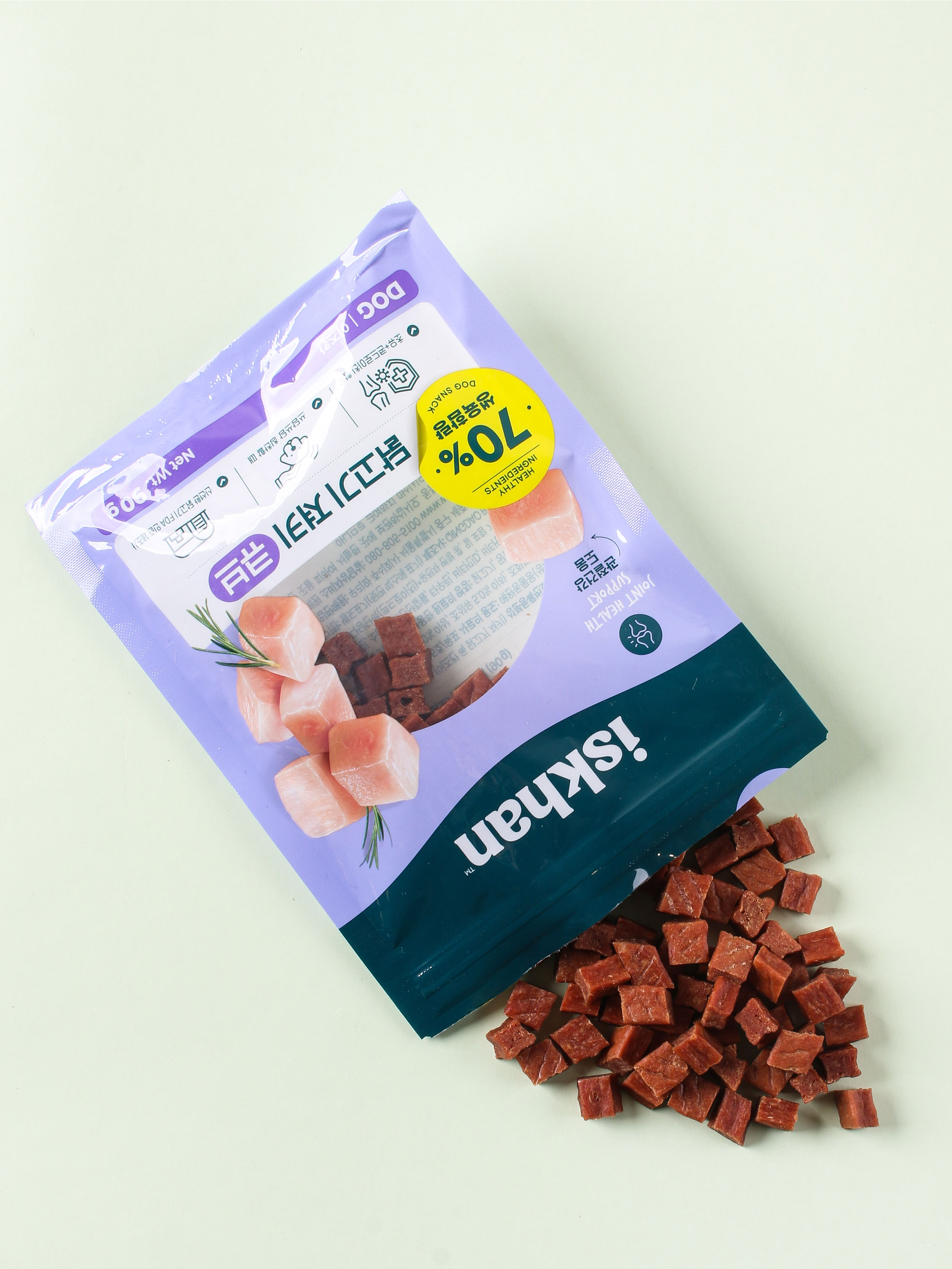 [펫] 이즈칸 닭고기 큐브 져키 90 g