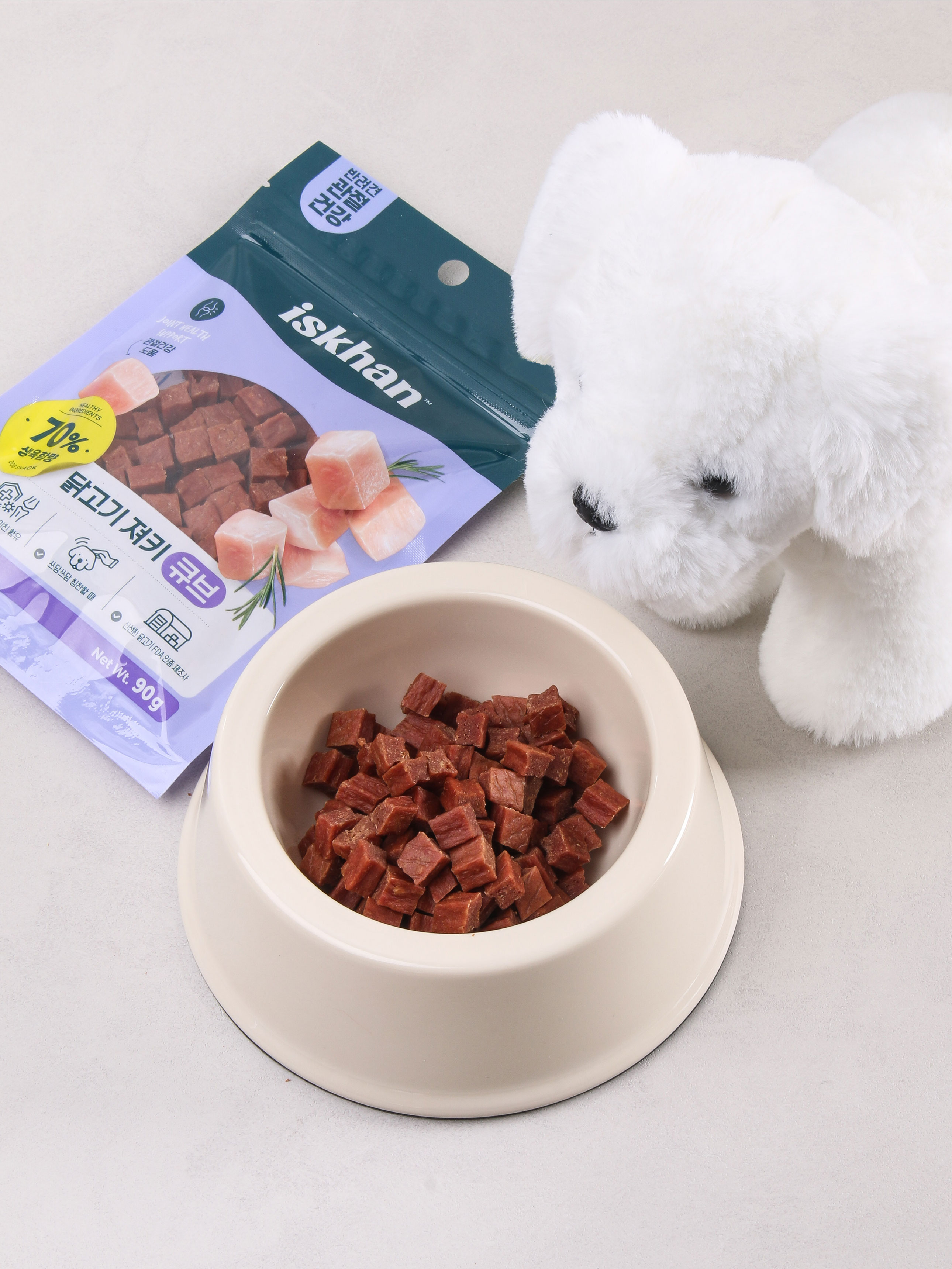 [펫] 이즈칸 닭고기 큐브 져키 90 g