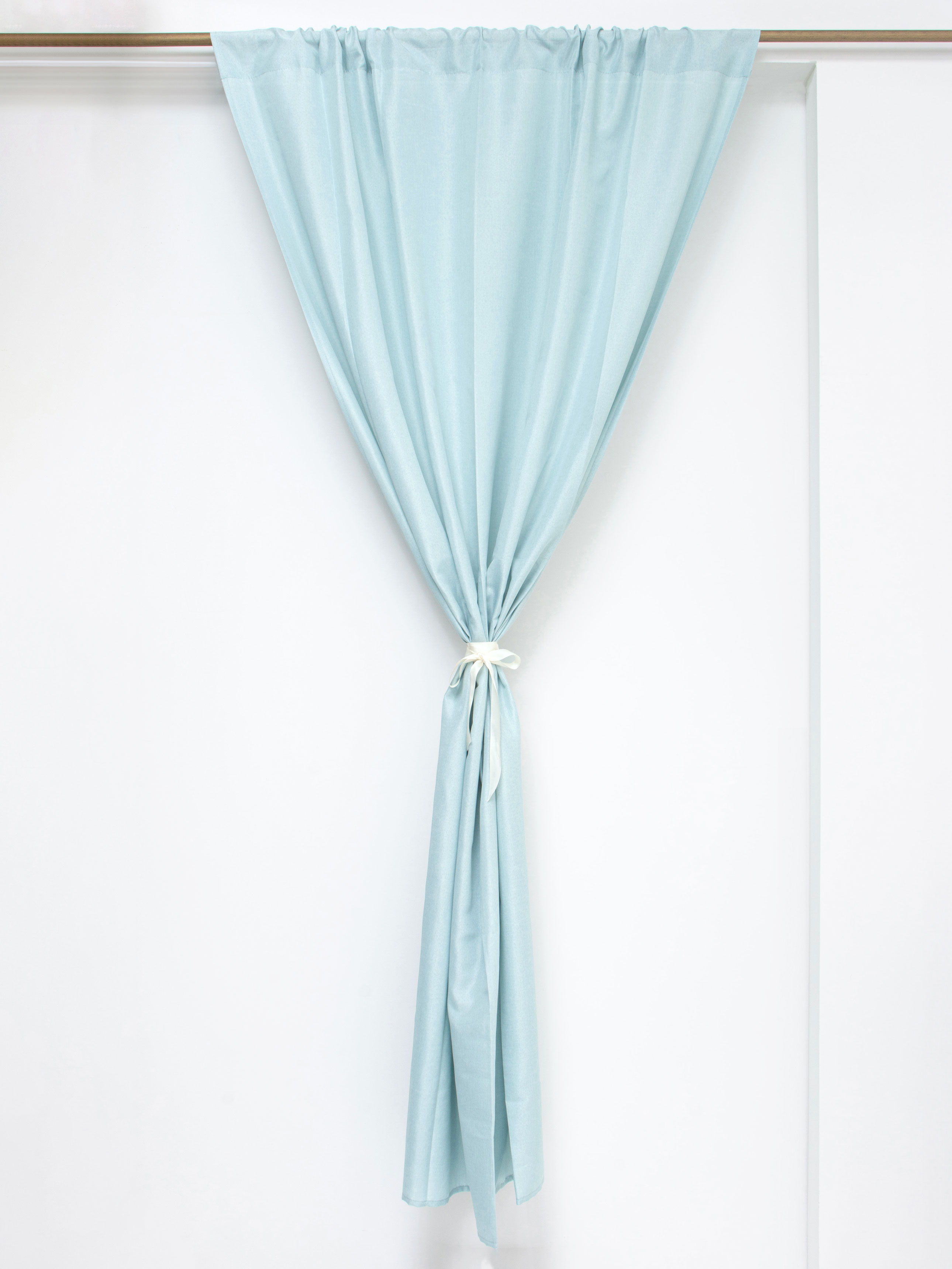 마 느낌 멜란지 커튼 봉집 타입 민트 140 X 230 cm