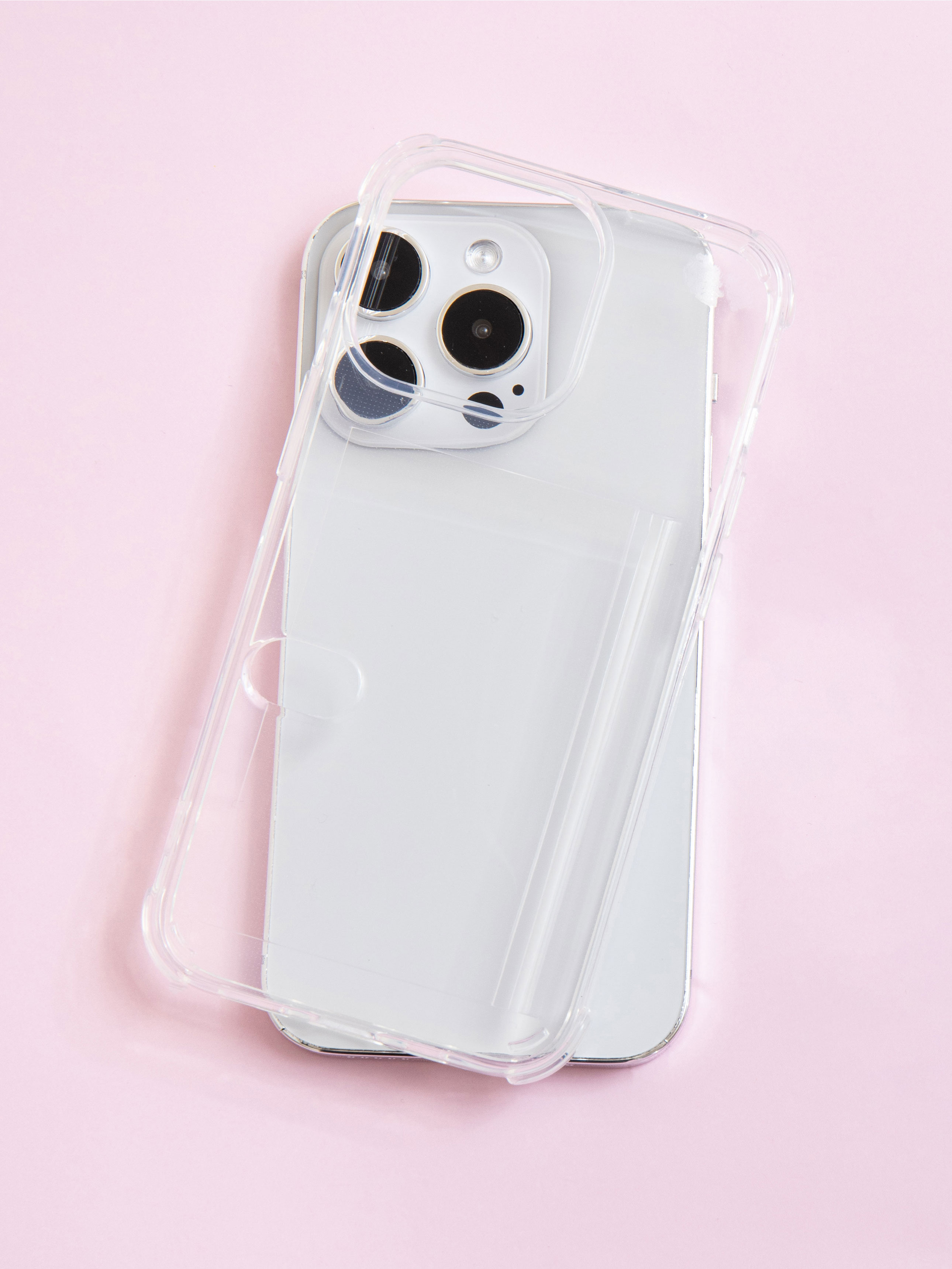 Прозрачный чехол-кошелек для карт iPhone 13 Pro