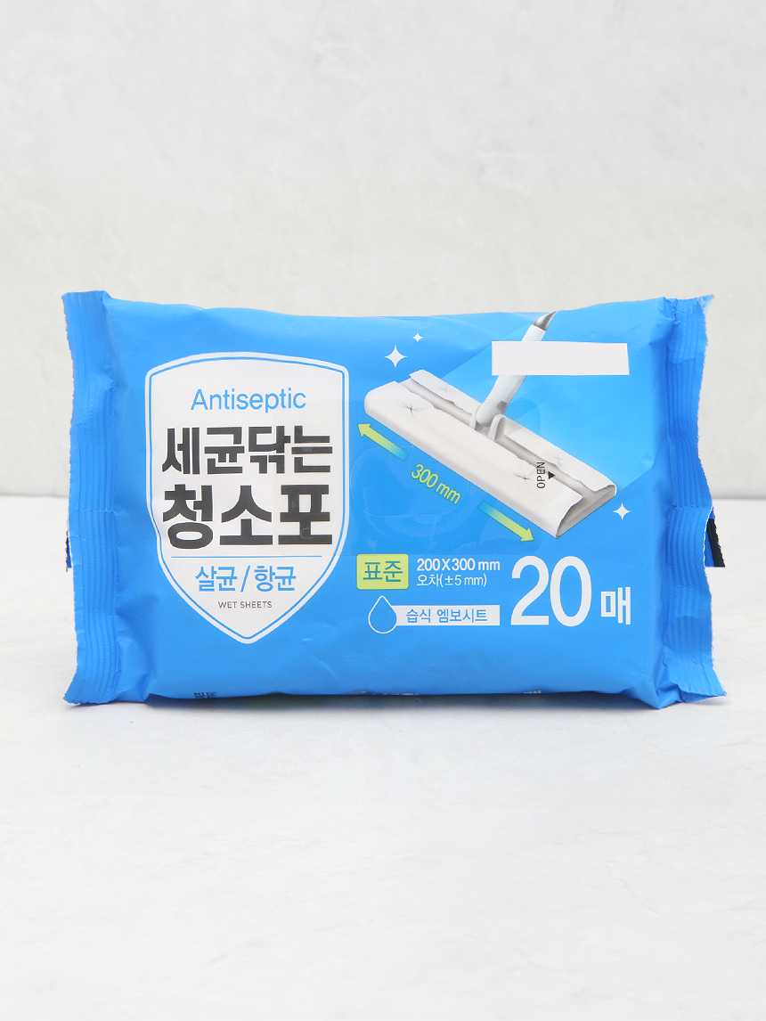 살균&bull;세정 청소포 20X30cm 20매