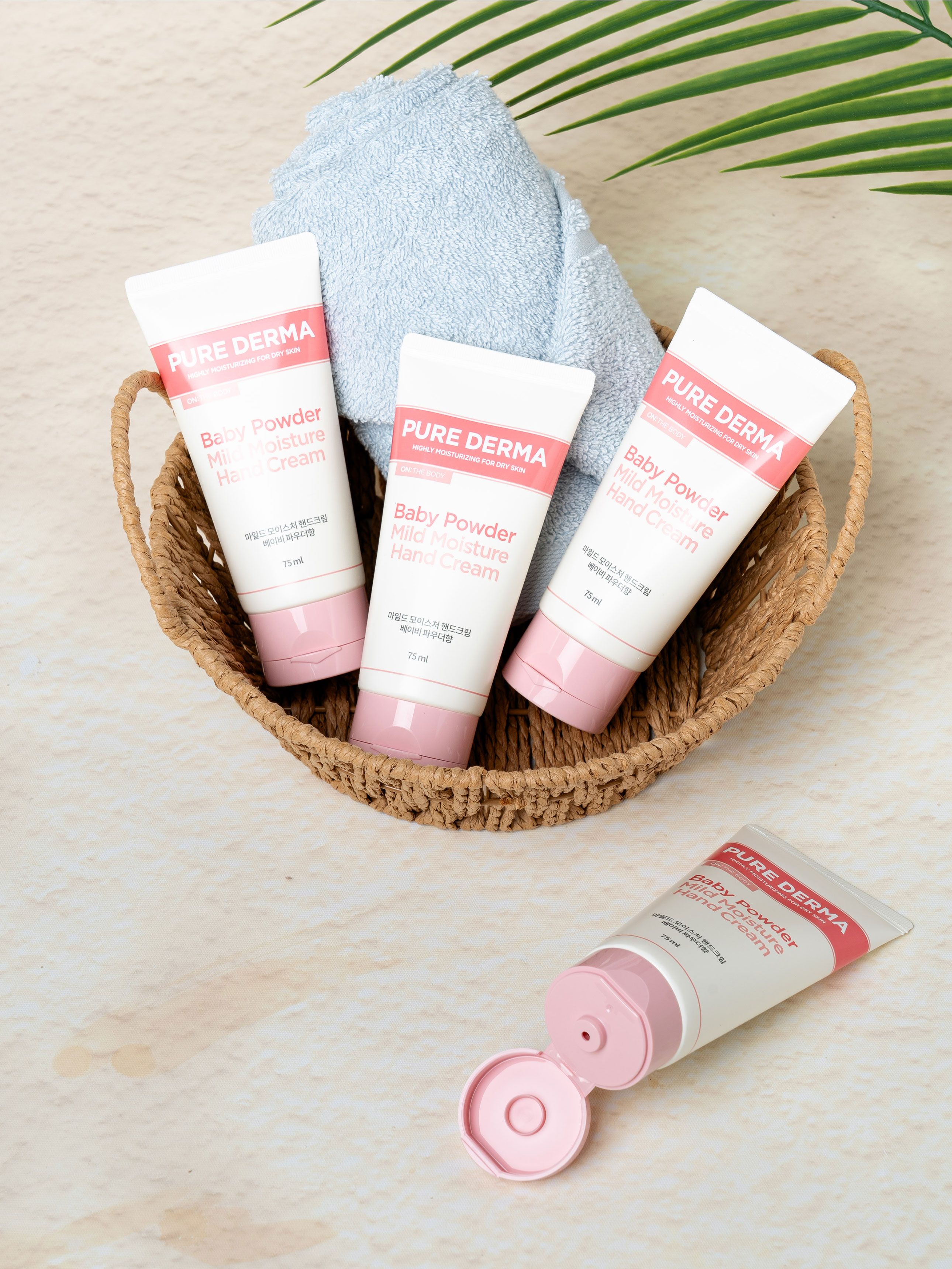 Крем для рук ON THE BODY Pure Derma Нежный 75 мл Детская пудра