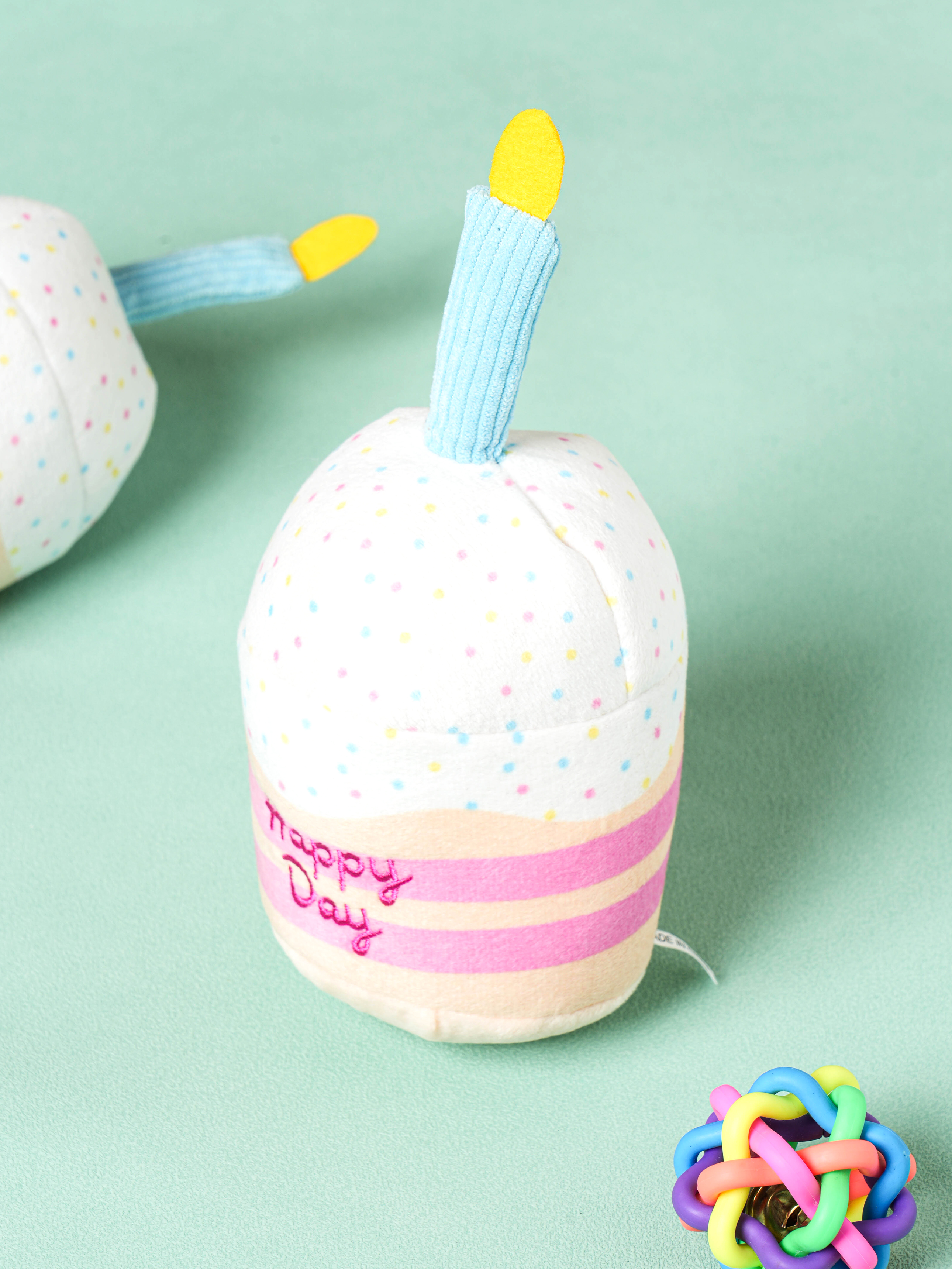 [펫] 미니 생일 케이크 봉제완구