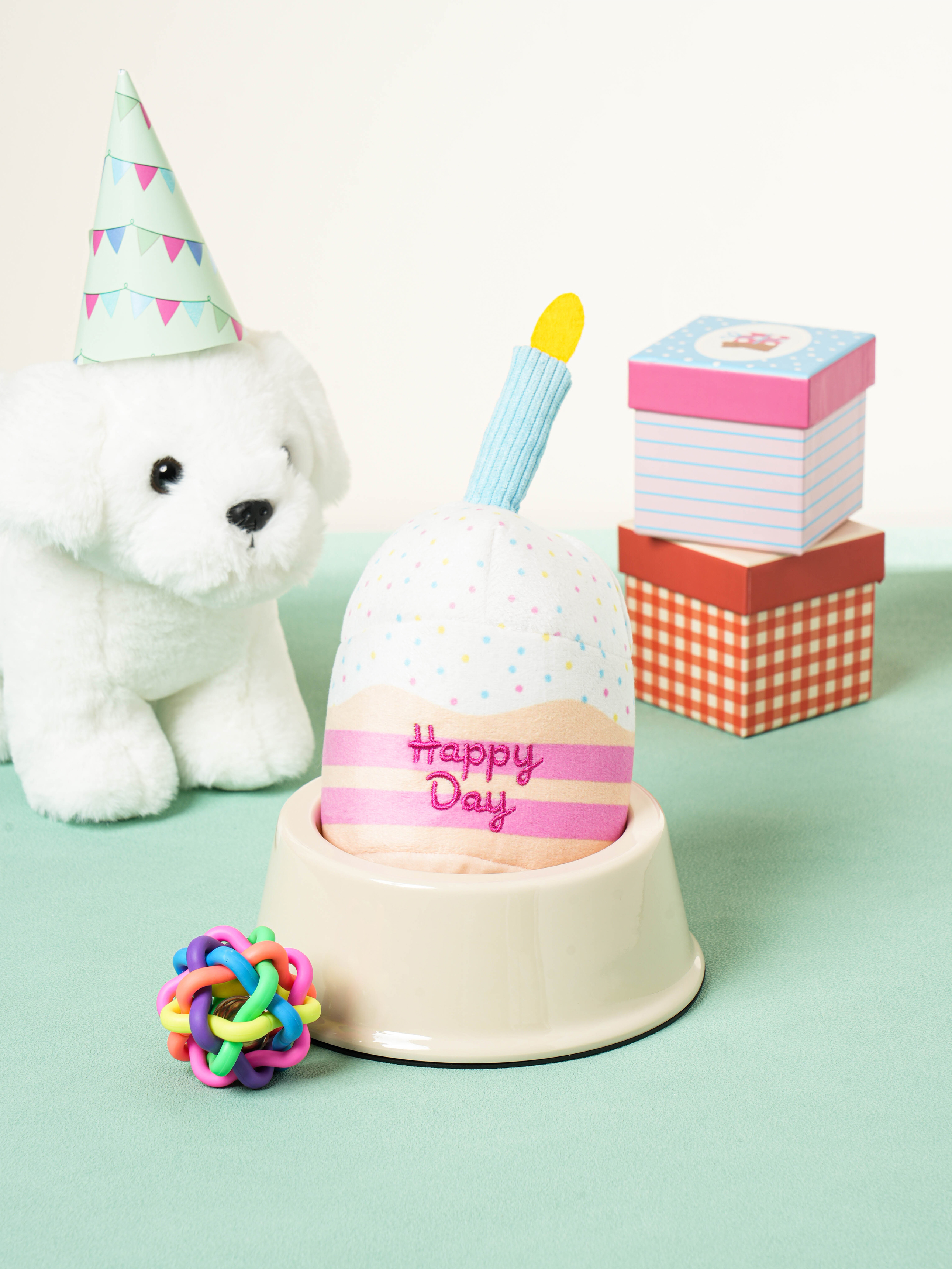 [펫] 미니 생일 케이크 봉제완구