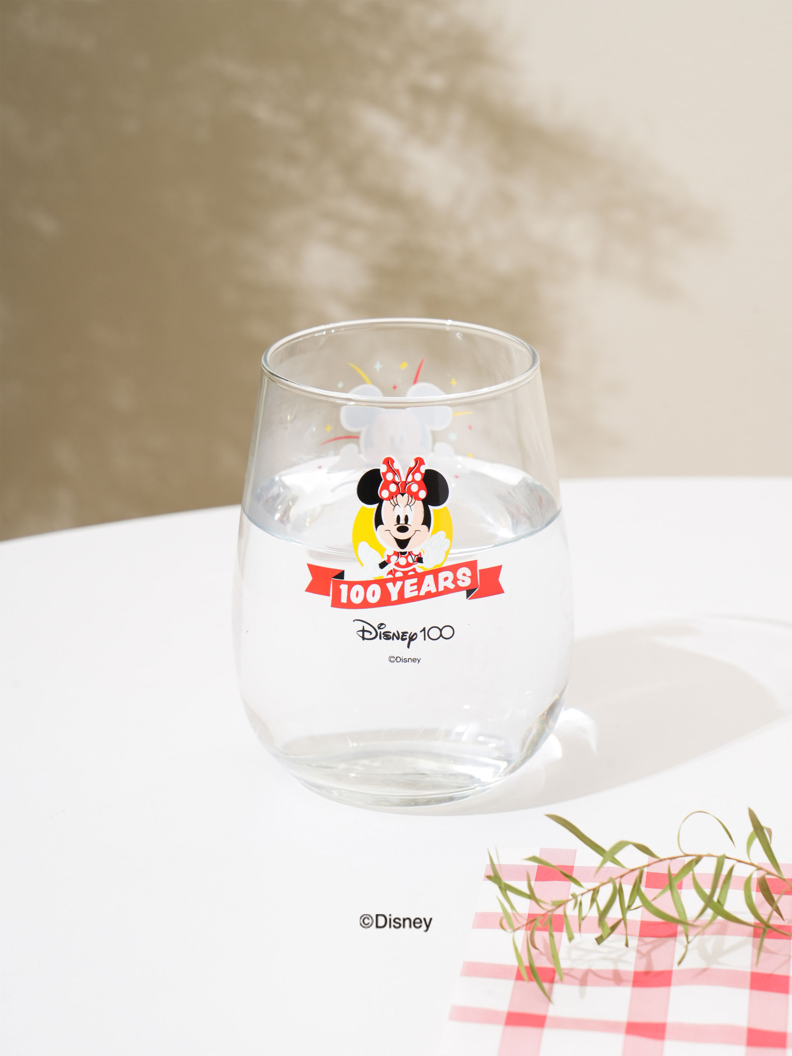 디즈니 100주년 둥근 유리컵 360 ml