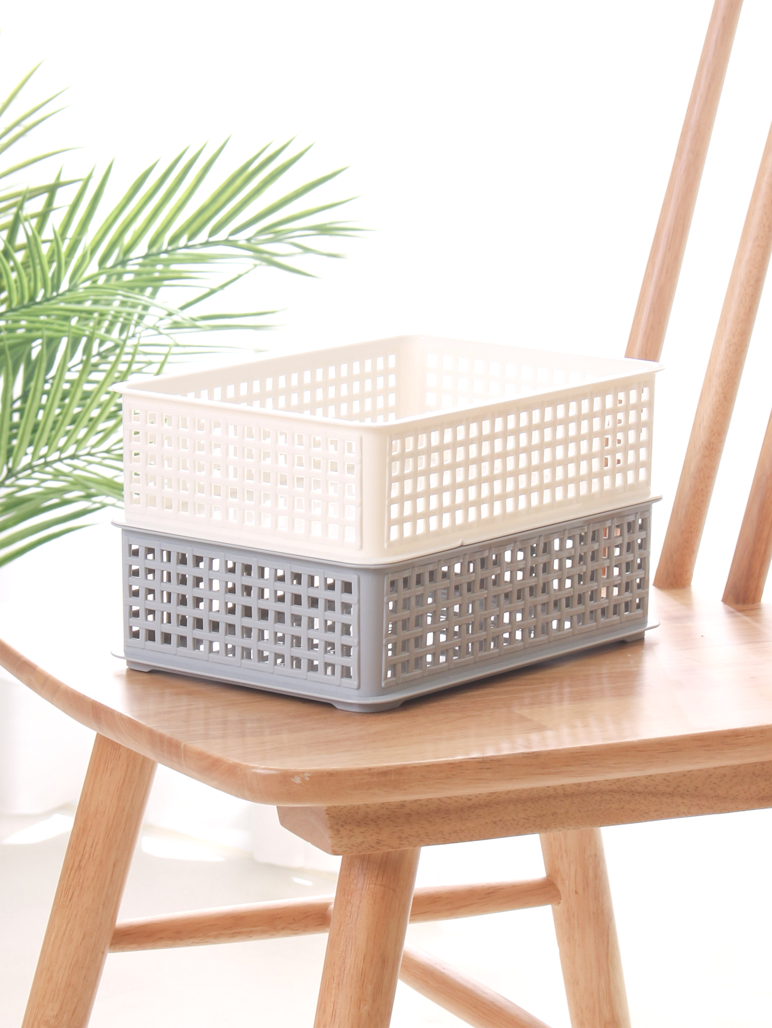 사각 도트 메쉬 바구니 24 X 16.5 X 6.5 cm