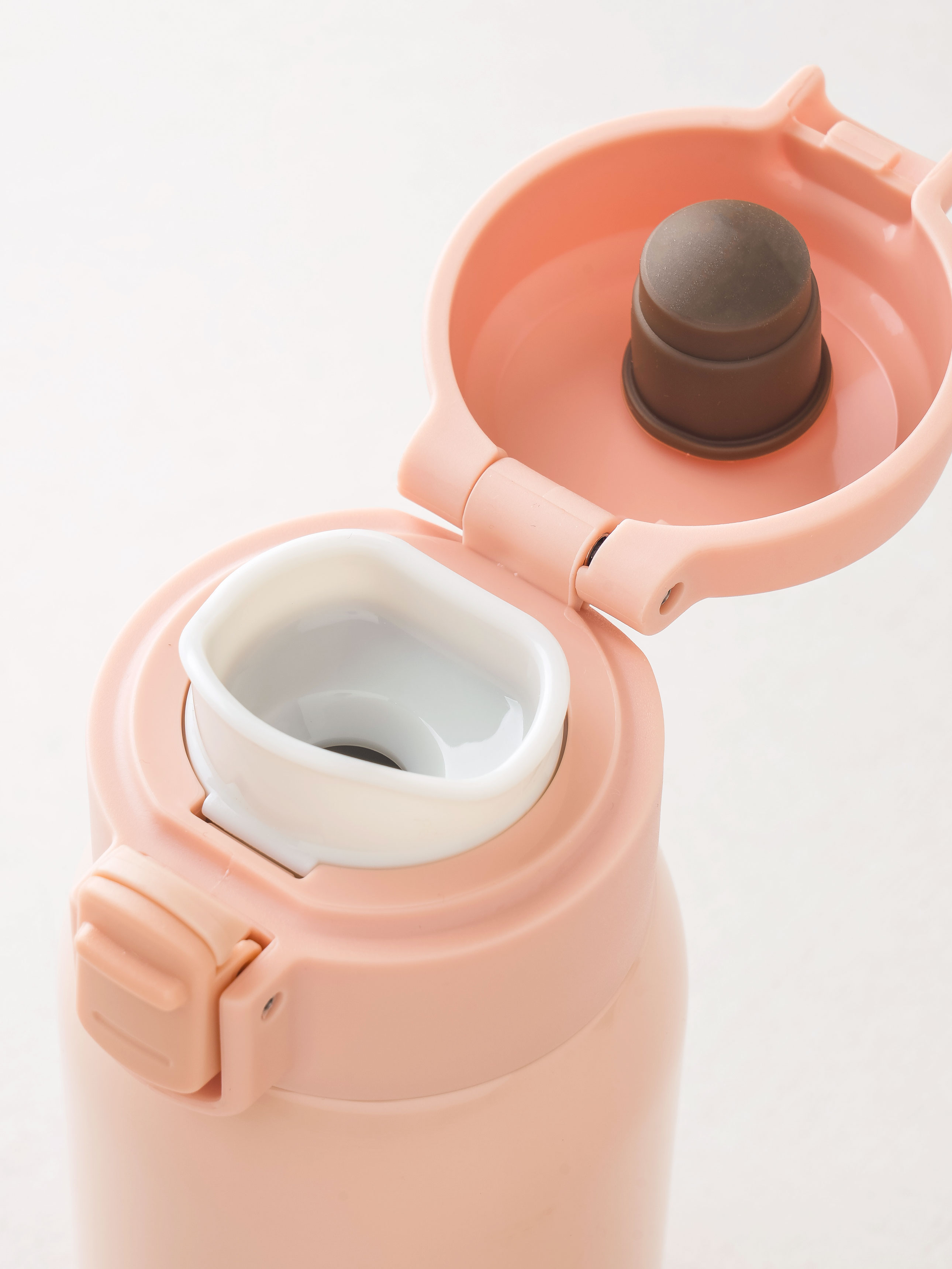 원터치 심플 보온병 260 ml 핑크