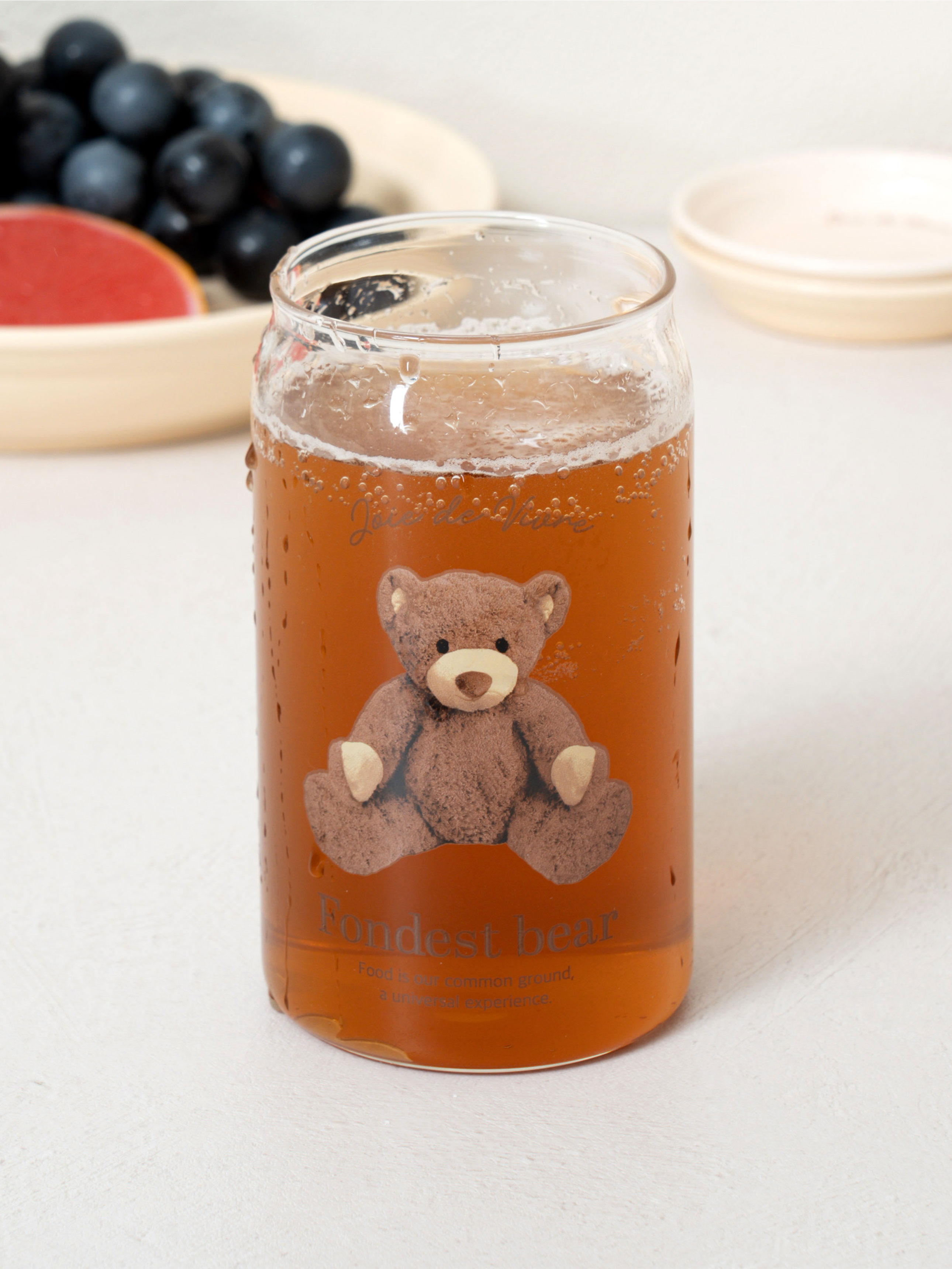 테디베어 내열 유리컵 500 ml