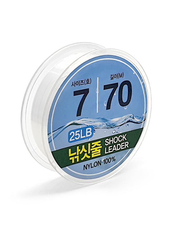 낚시) 쇼크리더 (25LB) 7호 70m