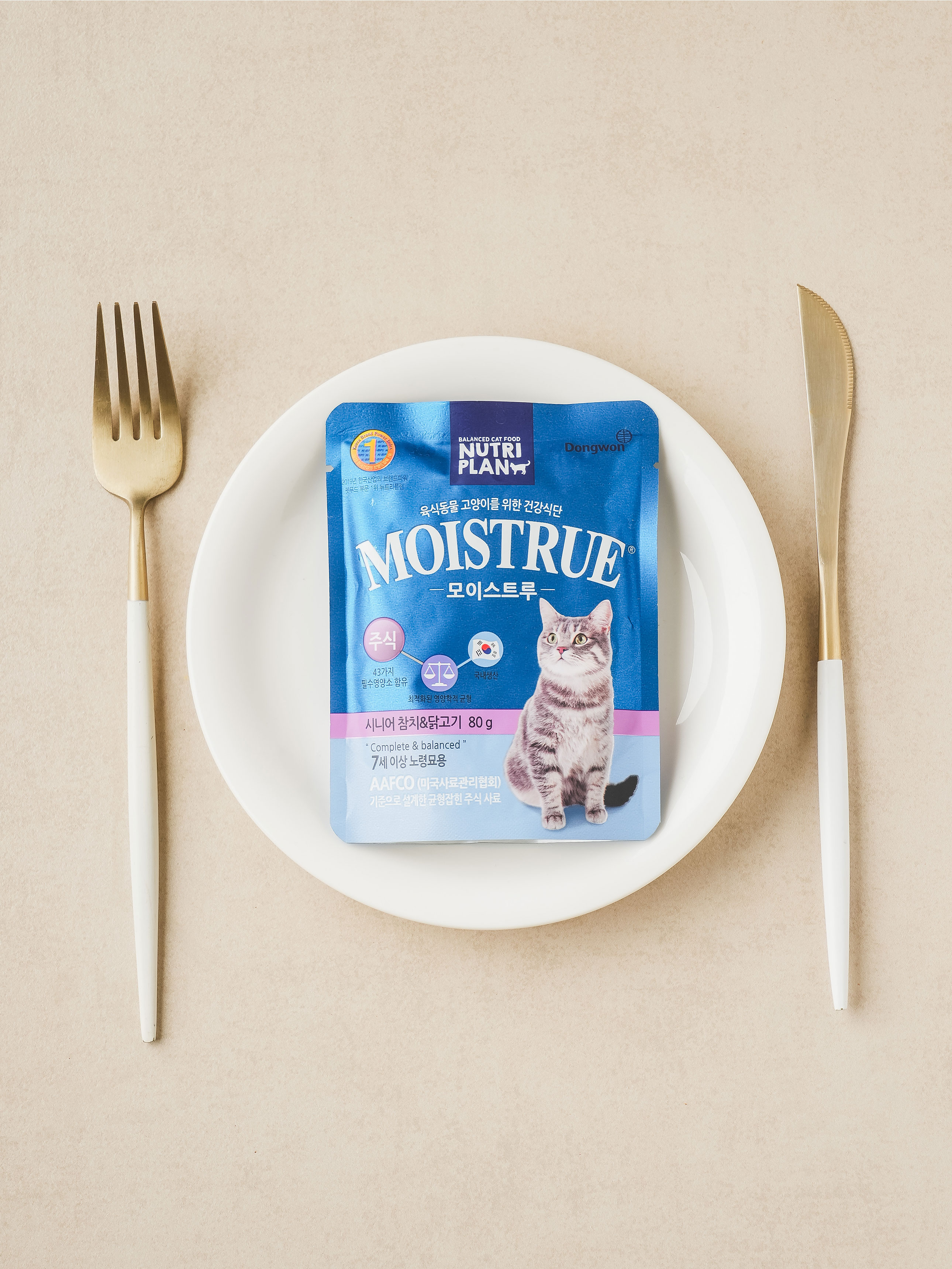 [Pets] Dongwon Nutriplan Moistrue Senior 80 г